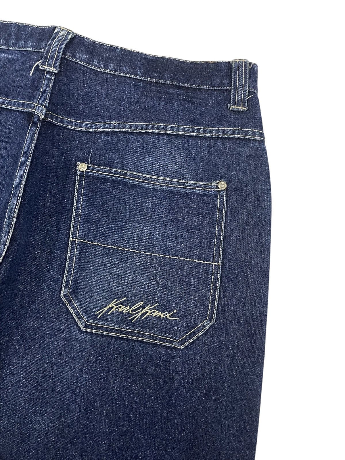 Fubu Vintage Karl Kani Baggy Jeans Embroidery Logo Size US 33 - 7 Thumbnail