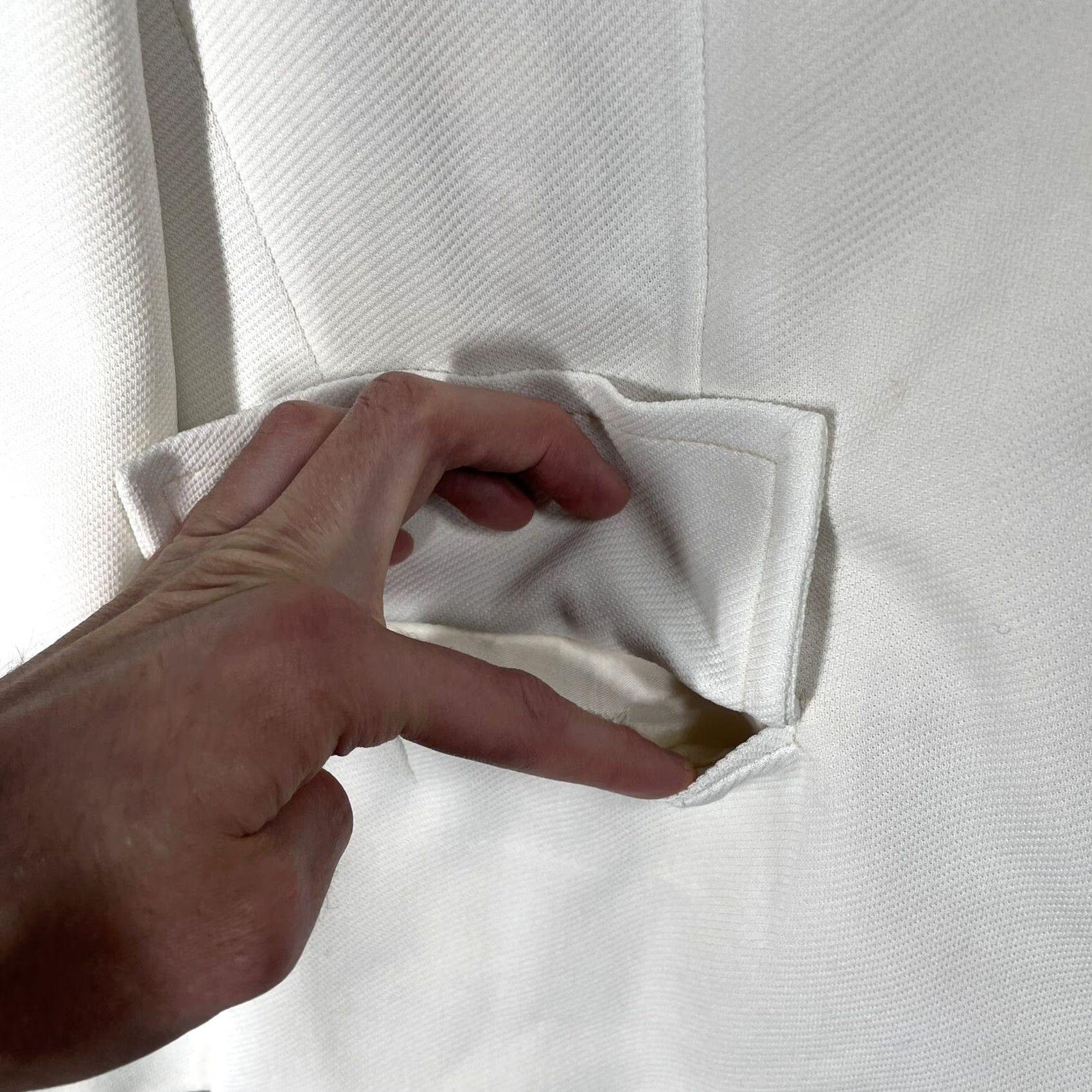 Izod VINTAGE IZOD Blazer Jacket Sport Coat White 60s 70s Size 38 Mens Womens Tennis Golf Preppy Mod GoGo Size 38R - 7 Thumbnail