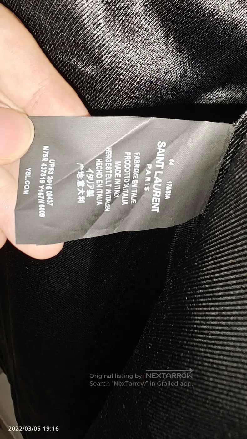 Saint Laurent Paris Saint Laurent Paris Court Cloak Size US S / EU 44-46 / 1 - 7 Thumbnail