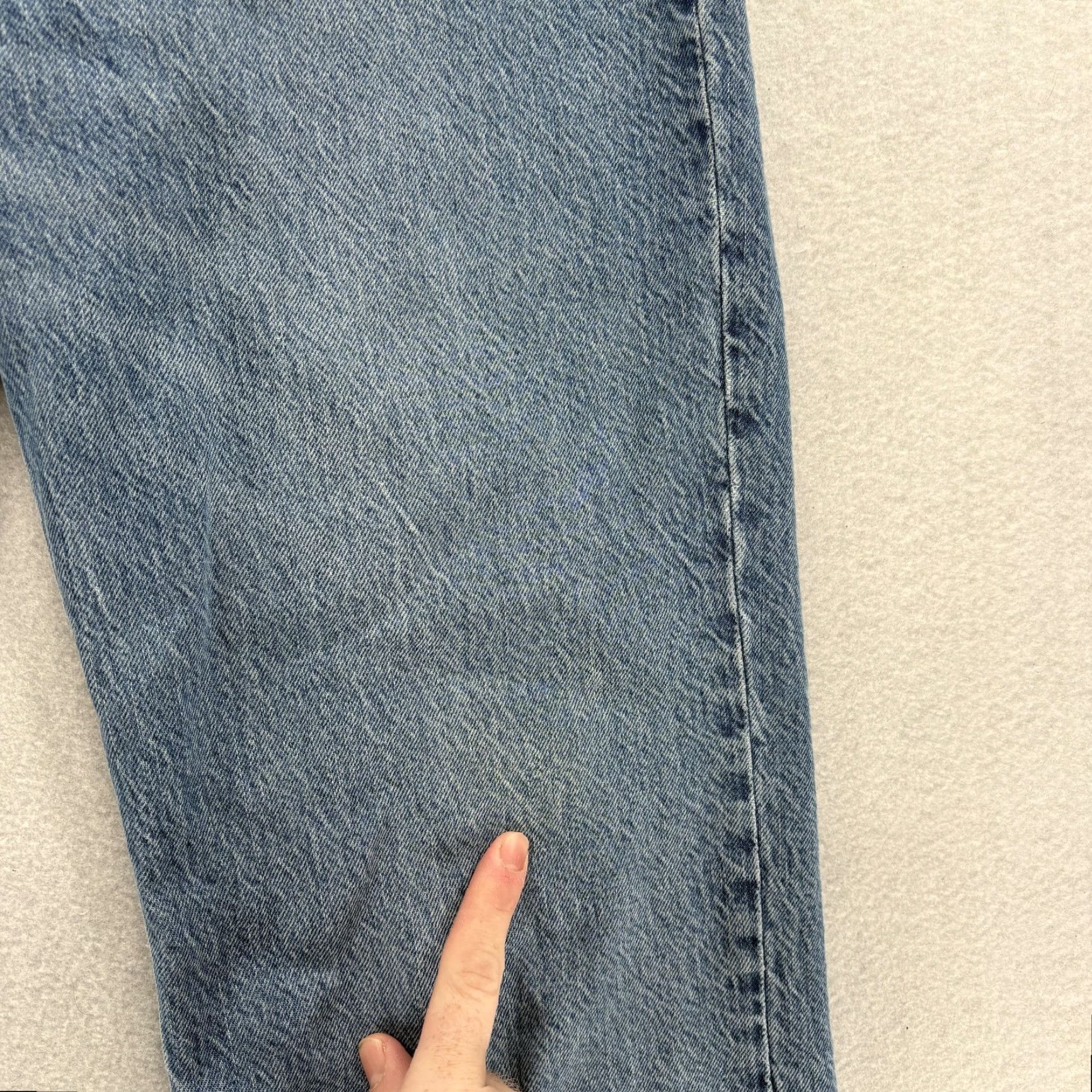 Abercrombie & Fitch Abercrombie & Fitch Jeans Womens 0 Blue High Rise Wide-Leg 25in Inseam 30in Distressed Pockets Stretch Denim Skinny? (Note: This line seems off) Size 25" / US 0 / IT 36 - 4 Thumbnail
