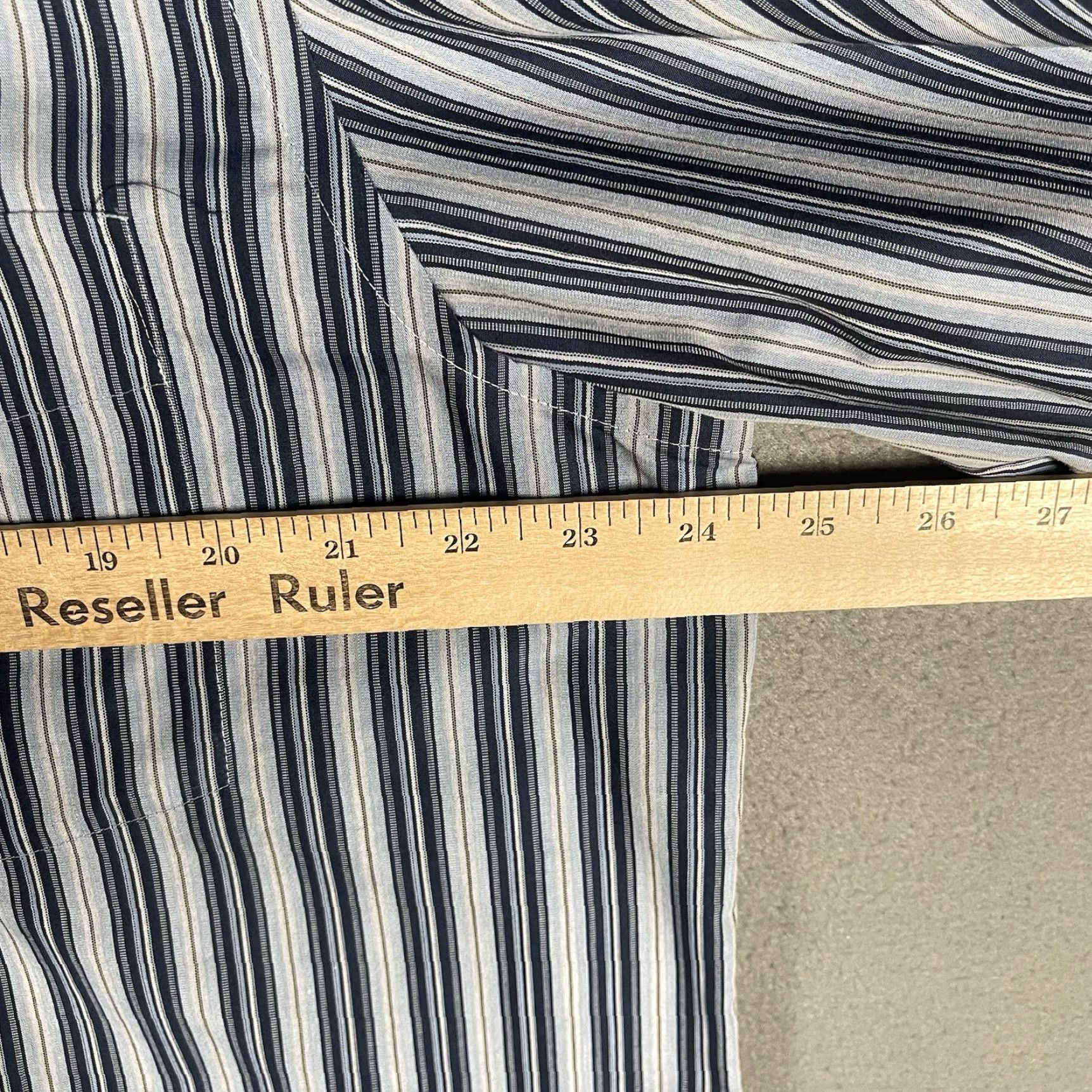 Eddie Bauer Eddie Bauer Mens Dress Shirt Long Sleeve Button-Down Stripe LT Blue Gray Multi-Color Size US L / EU 52-54 / 3 - 3 Thumbnail