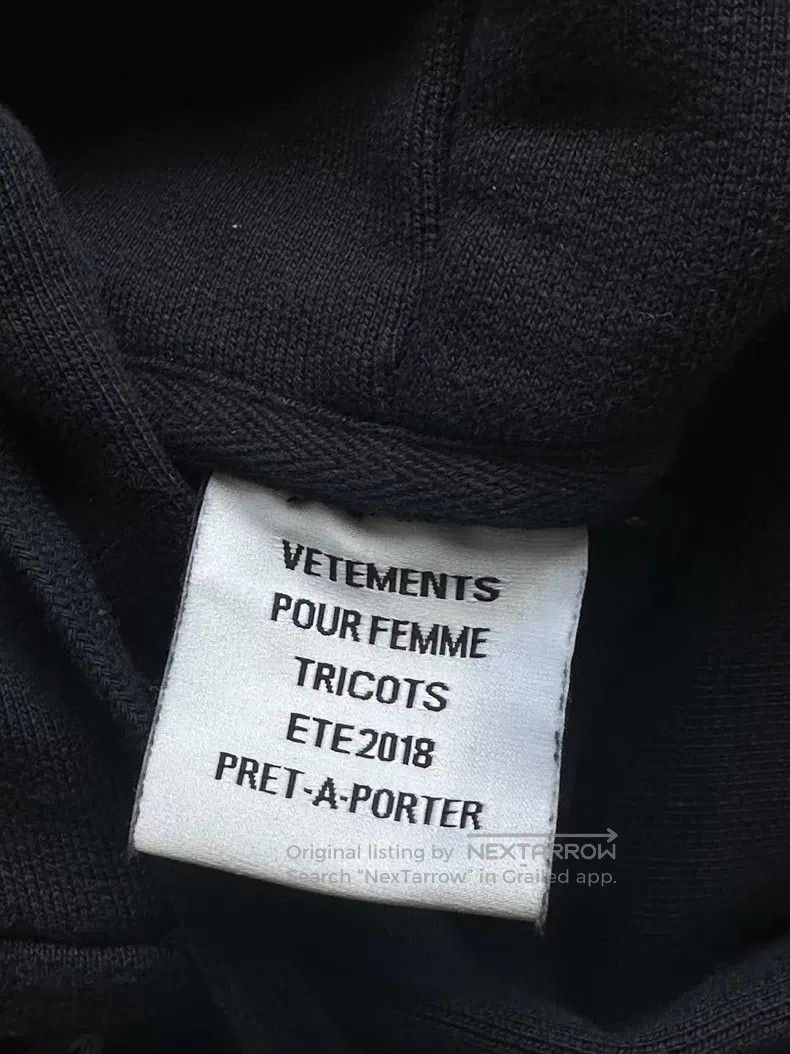 Vetements Vetements Sleeve Ribbon Hooded Hoodie Size US S / EU 44-46 / 1 - 2 Thumbnail