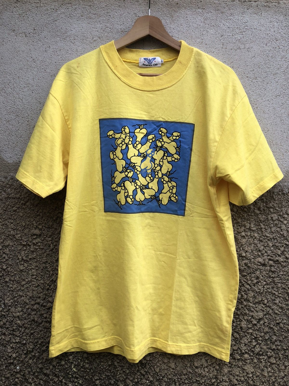 Vintage Vintage America Club "Penis" Tshirt Size US L / EU 52-54 / 3 - 2 Thumbnail