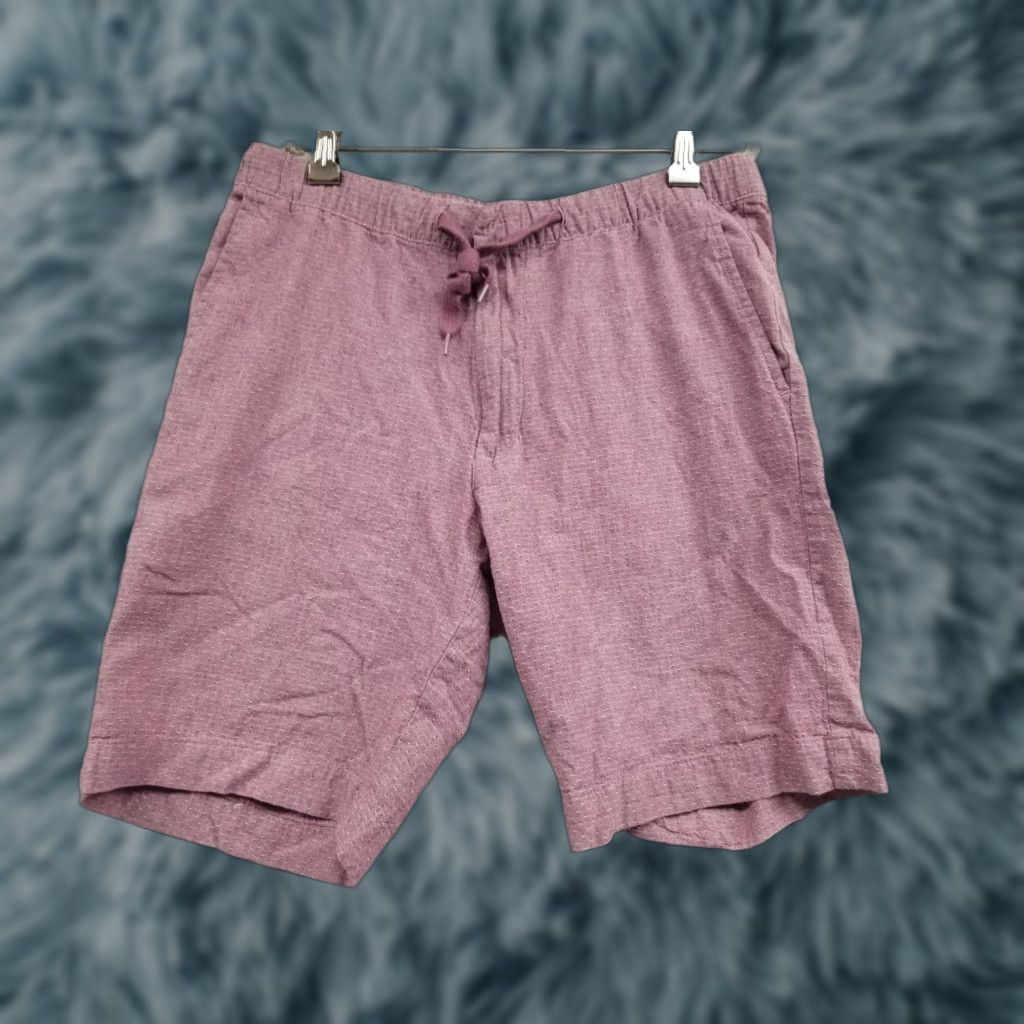 Vintage Tenth & Ocean Mens Short S Size Small Linen Cotton Washable Light Pink Chino Pink Mens Size US 29 - 1 Thumbnail