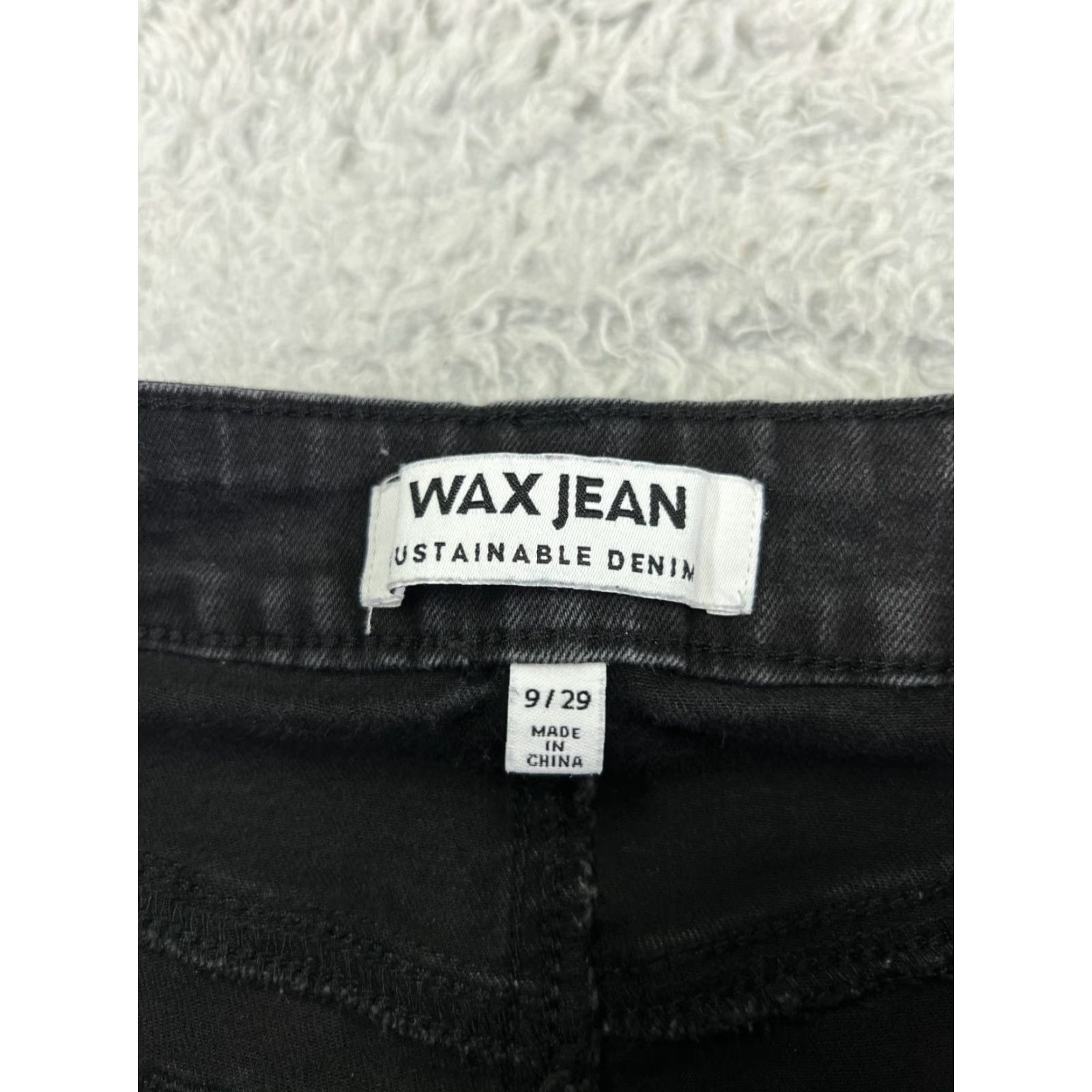 Vintage Wax Jeans PANTS Women 26x30 Black Denim High Rise Flared Distressed Cotton Blend Stretch 5-Pocket Design Regular Fit 30 in Inseam Denim Jeans Women's Size 26" / US 2 / IT 38 - 6 Thumbnail