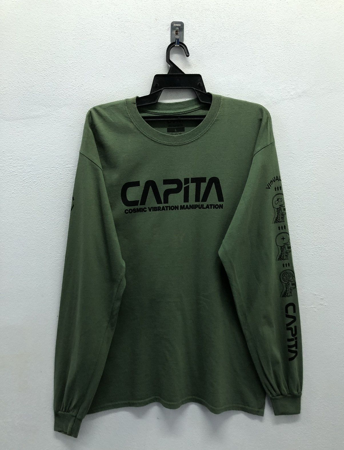 Vintage CAPITA Cosmic Vibration Manipulation Long sleeve Shirt Size US L / EU 52-54 / 3 - 2 Thumbnail