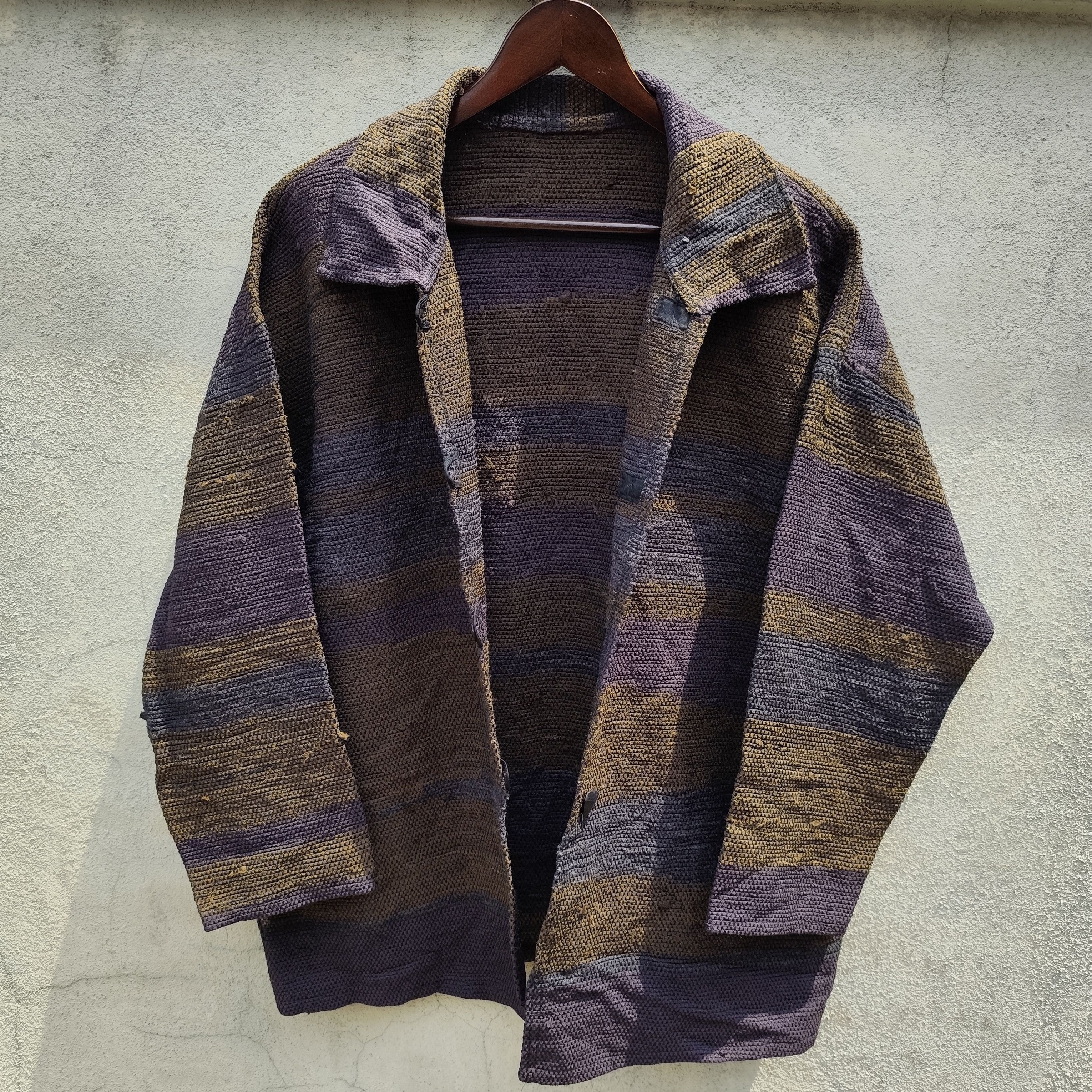 Japanese Brand RARE BURLAP JACKET HIPPIE Size US XL / EU 56 / 4 - 7 Thumbnail