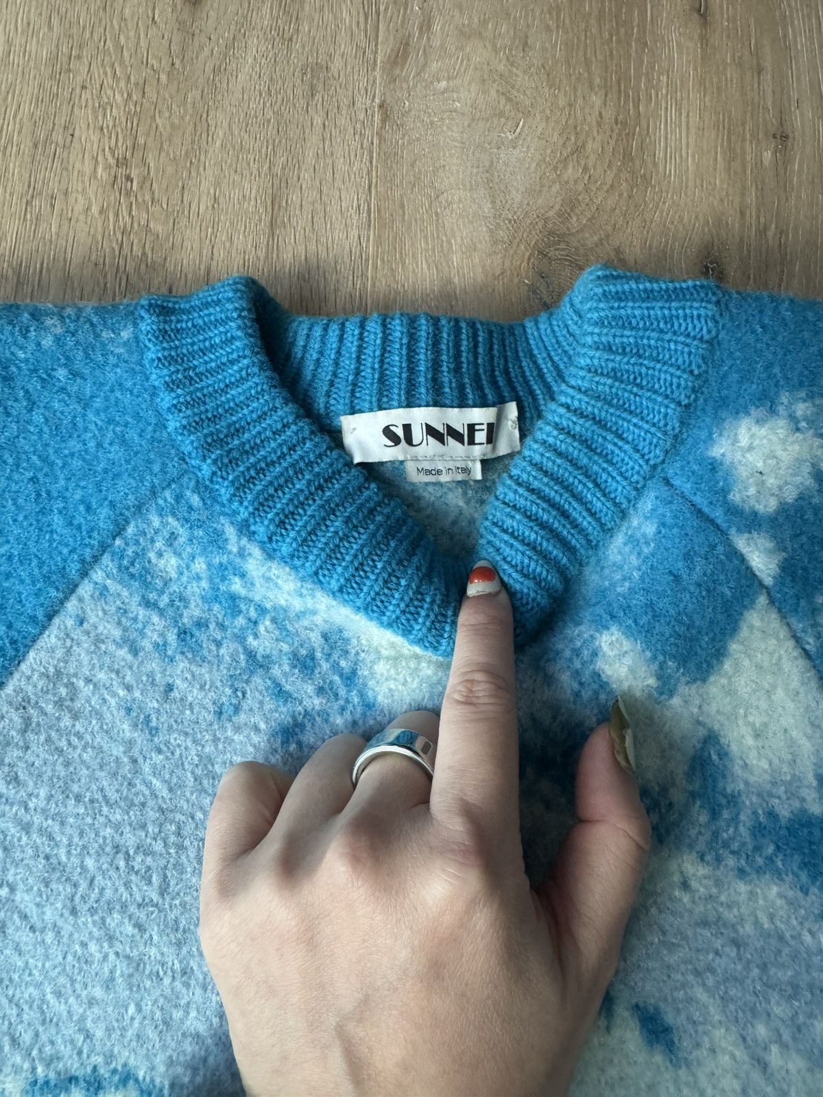Sunnei Sunnei “Bliss” RARE Windows XP felted wool sweater Size US S / EU 44-46 / 1 - 4 Thumbnail