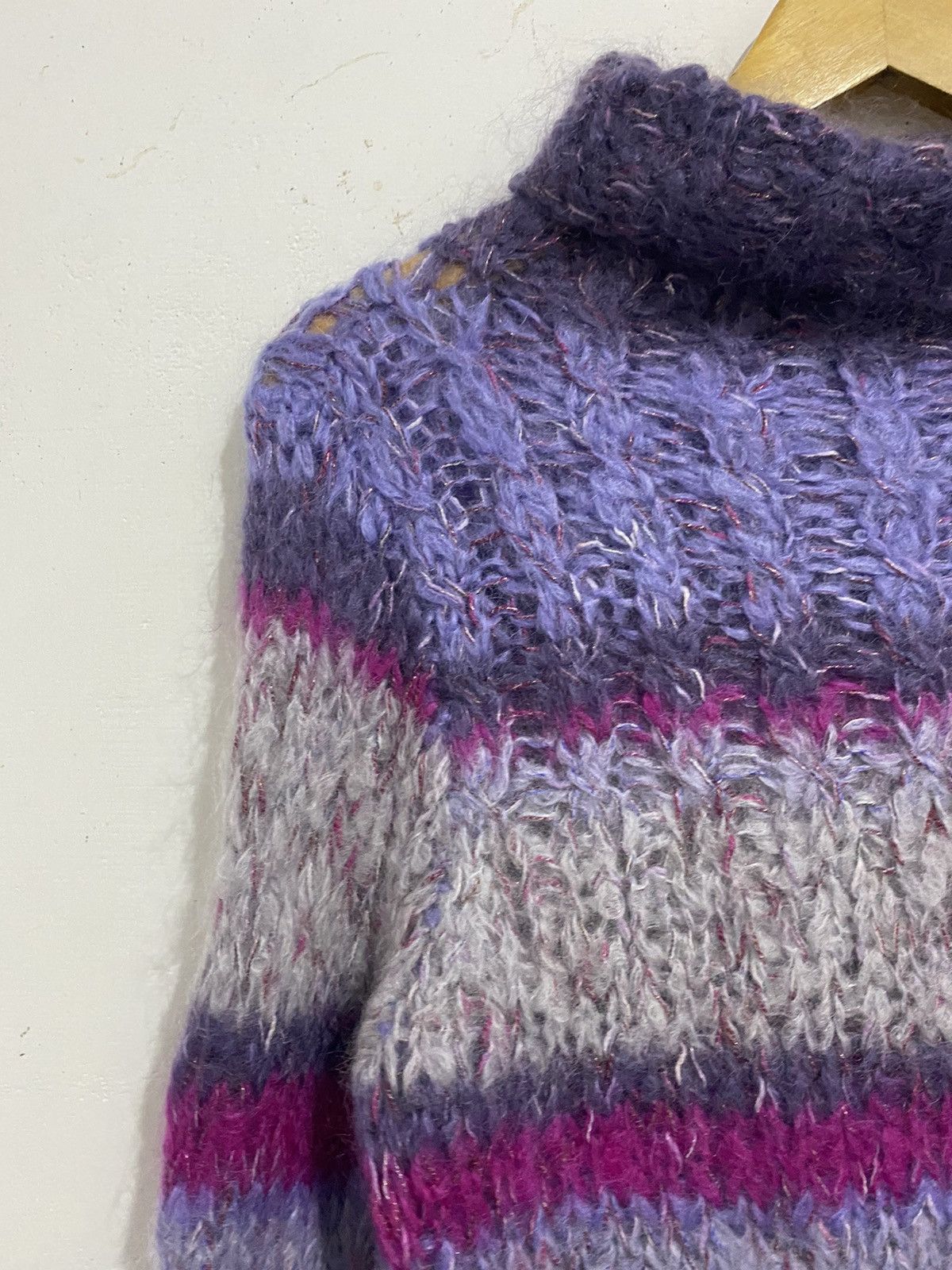 Other 💸BINDINGOFFER💸striped mohair turtleneck issey styled Size US L / EU 52-54 / 3 - 3 Thumbnail