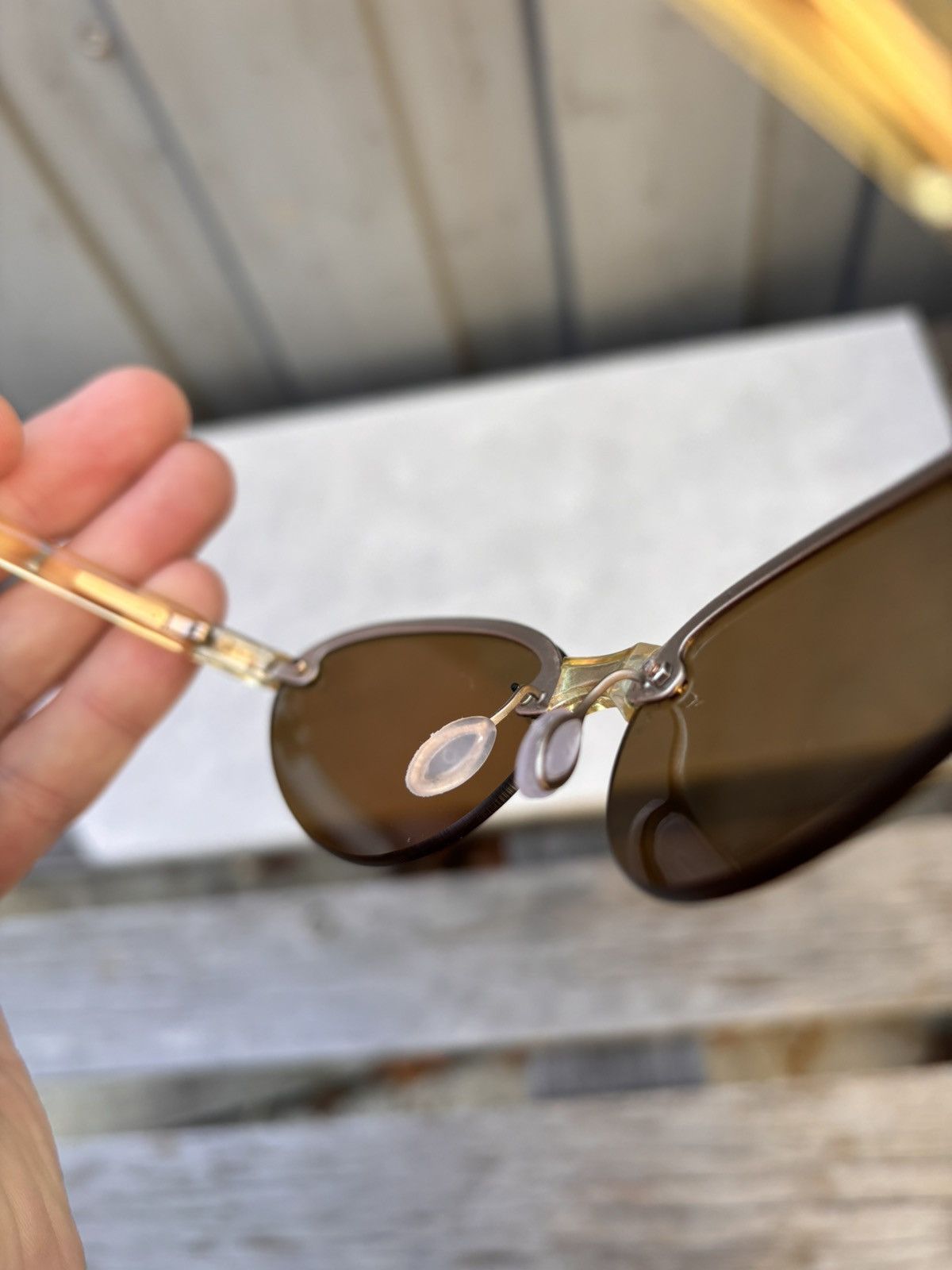 Prada Vintage Prada Sunglasses SPR 10B Rimless Sport S/S 2000s Size ONE SIZE - 5 Thumbnail