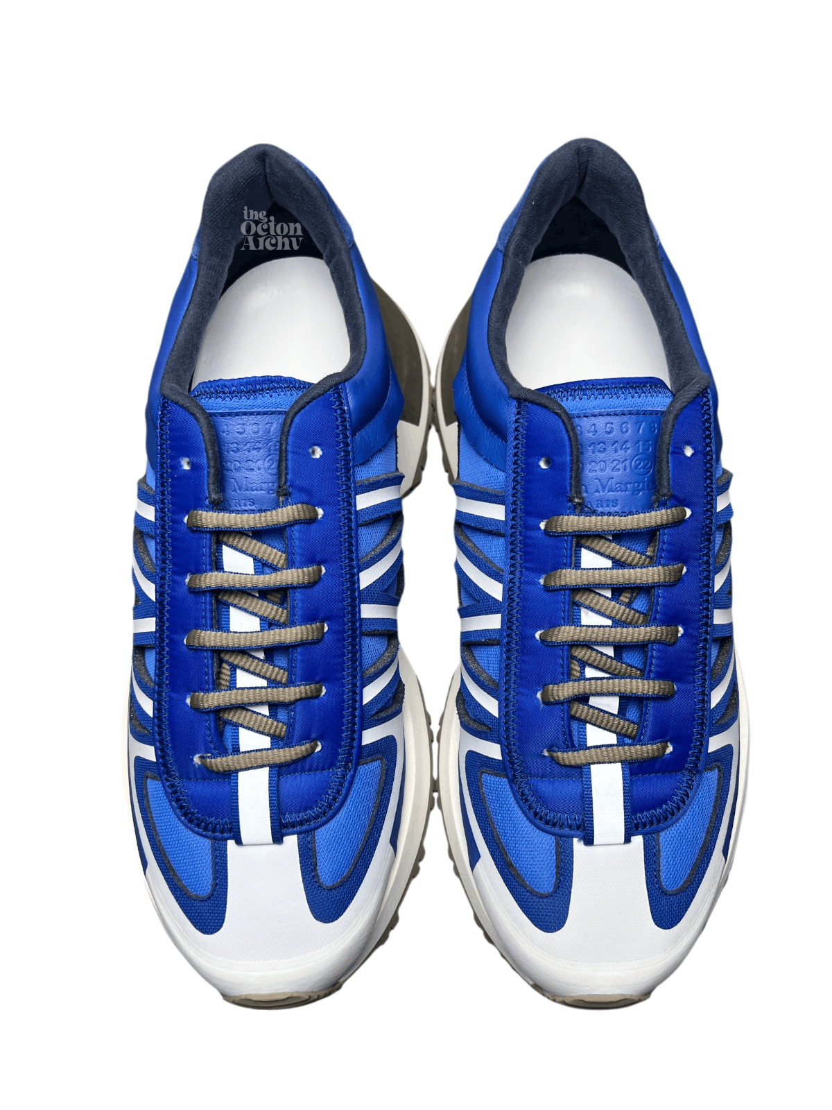 Maison Margiela Size 45 Maison Margiela 50/50 Evolution Runner White-Blue Size US 12 / EU 45 - 5 Thumbnail