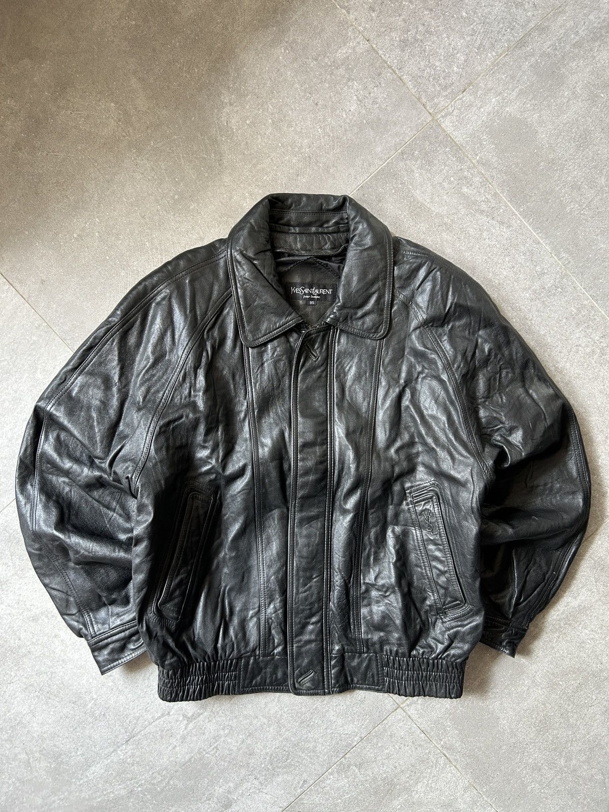 Yves Saint Laurent Vintage Yves Saint Laurent Leather Jacket YSL