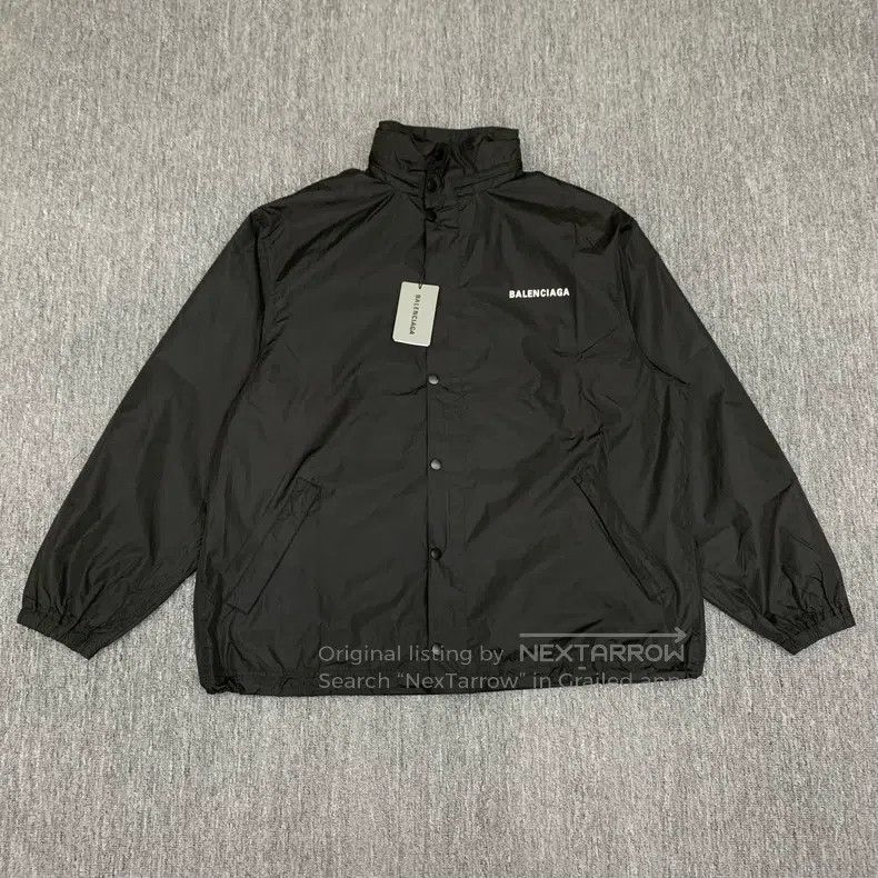 Balenciaga Balenciaga Black nylon windbreaker jacket Size US S / EU 44-46 / 1 - 1 Thumbnail