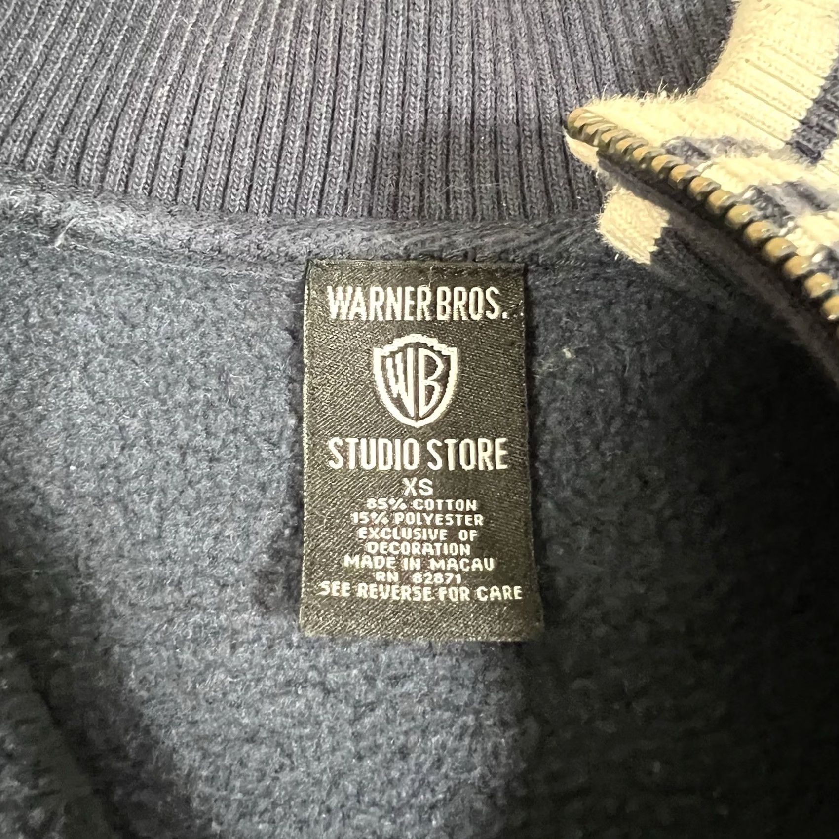 Vintage VINTAGE Warner Bros Sweatshirt Pullover XS Unisex Adults Blue Pullover Sweatshirt 20x23 1/4 Zip 1/4 quarter zip Looney Tunes Size XS / US 0-2 / IT 36-38 - 5 Thumbnail