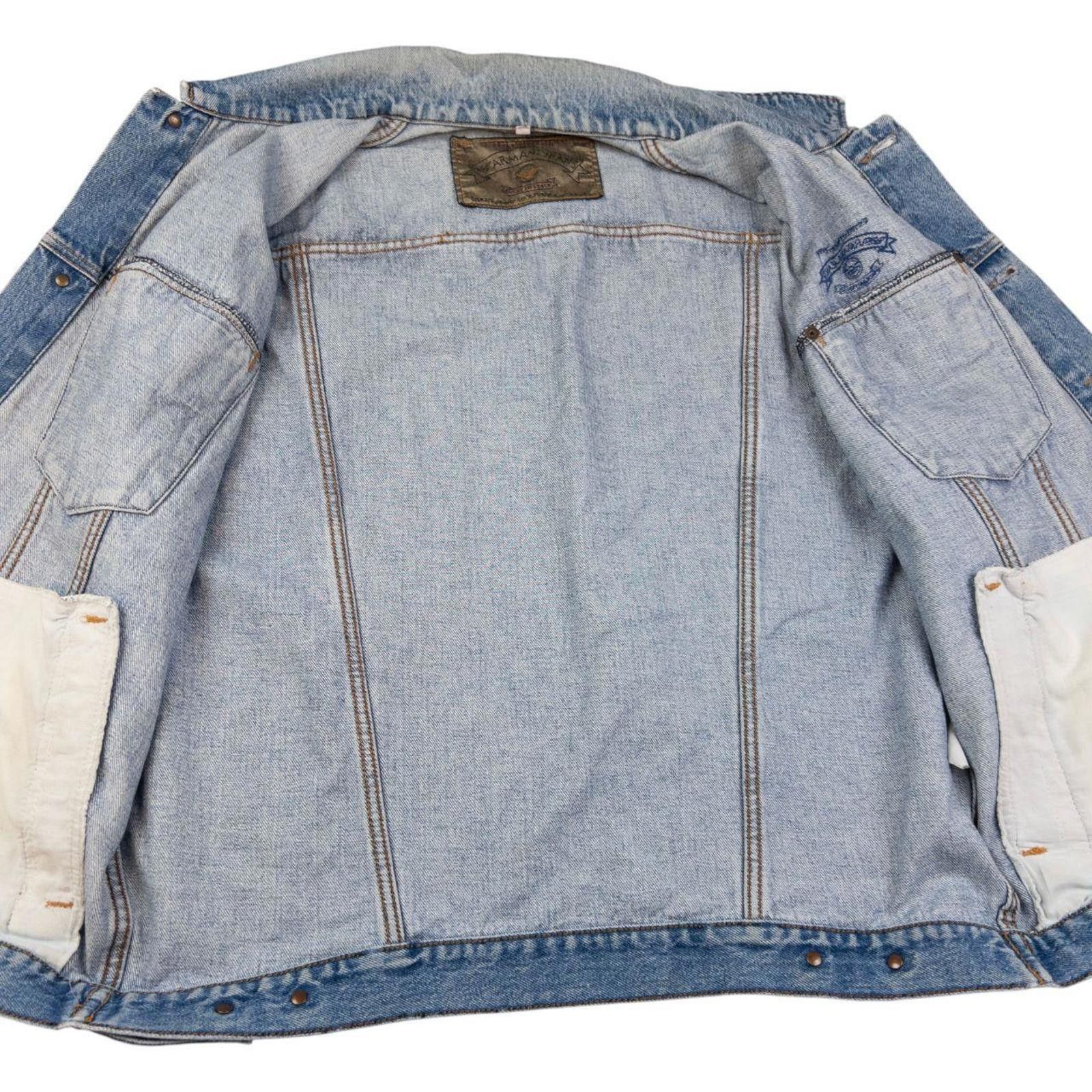 Other Vintage Armani Jeans Button Up Denim Vest Jacket Size M Size US M / EU 48-50 / 2 - 5 Thumbnail