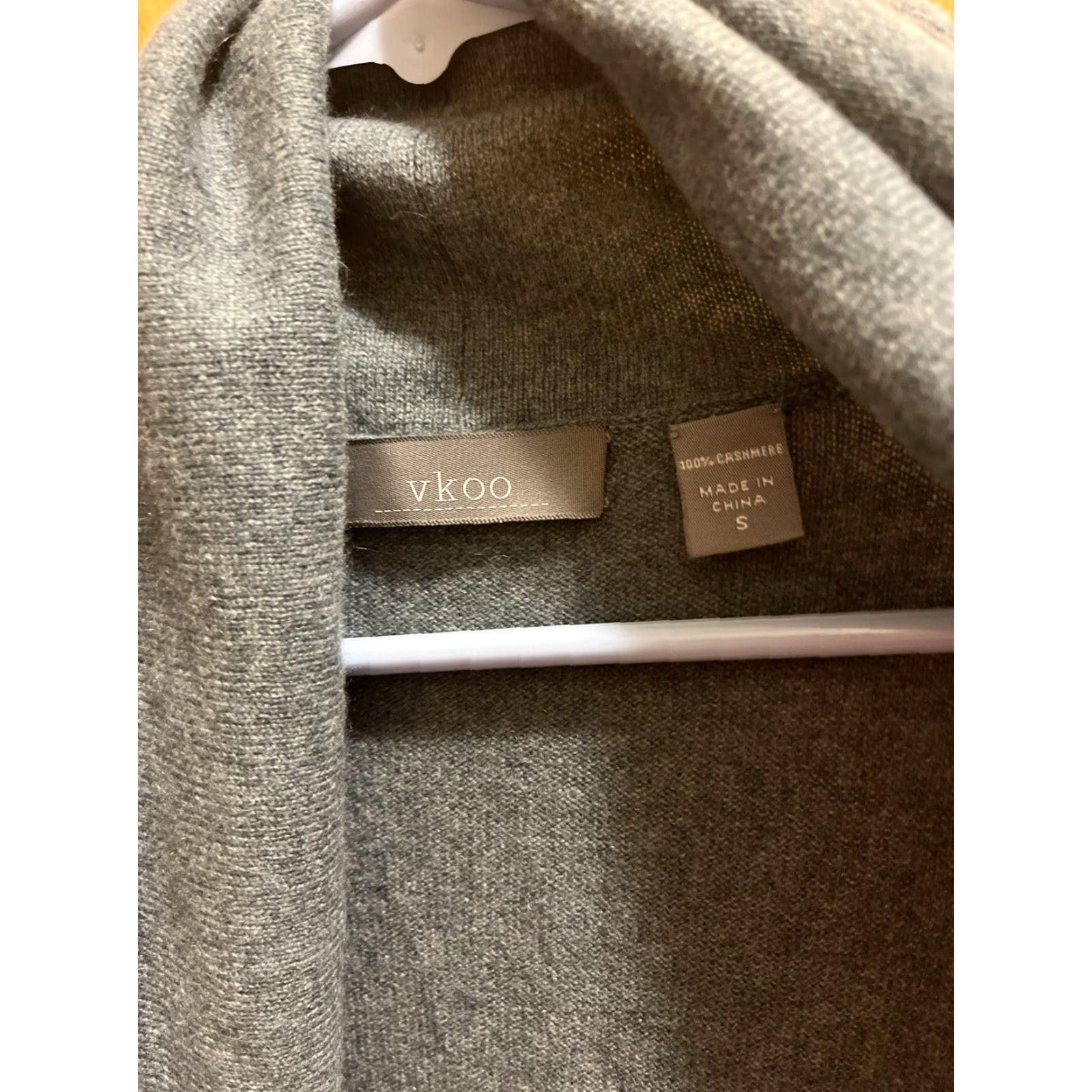 Vintage VINTAGE VKOO Women's Sweater Vest - Grain Cashmere Knit Sleeveless Gray 100% Casual Bohemian Size Small Size S / US 4 / IT 40 - 4 Thumbnail