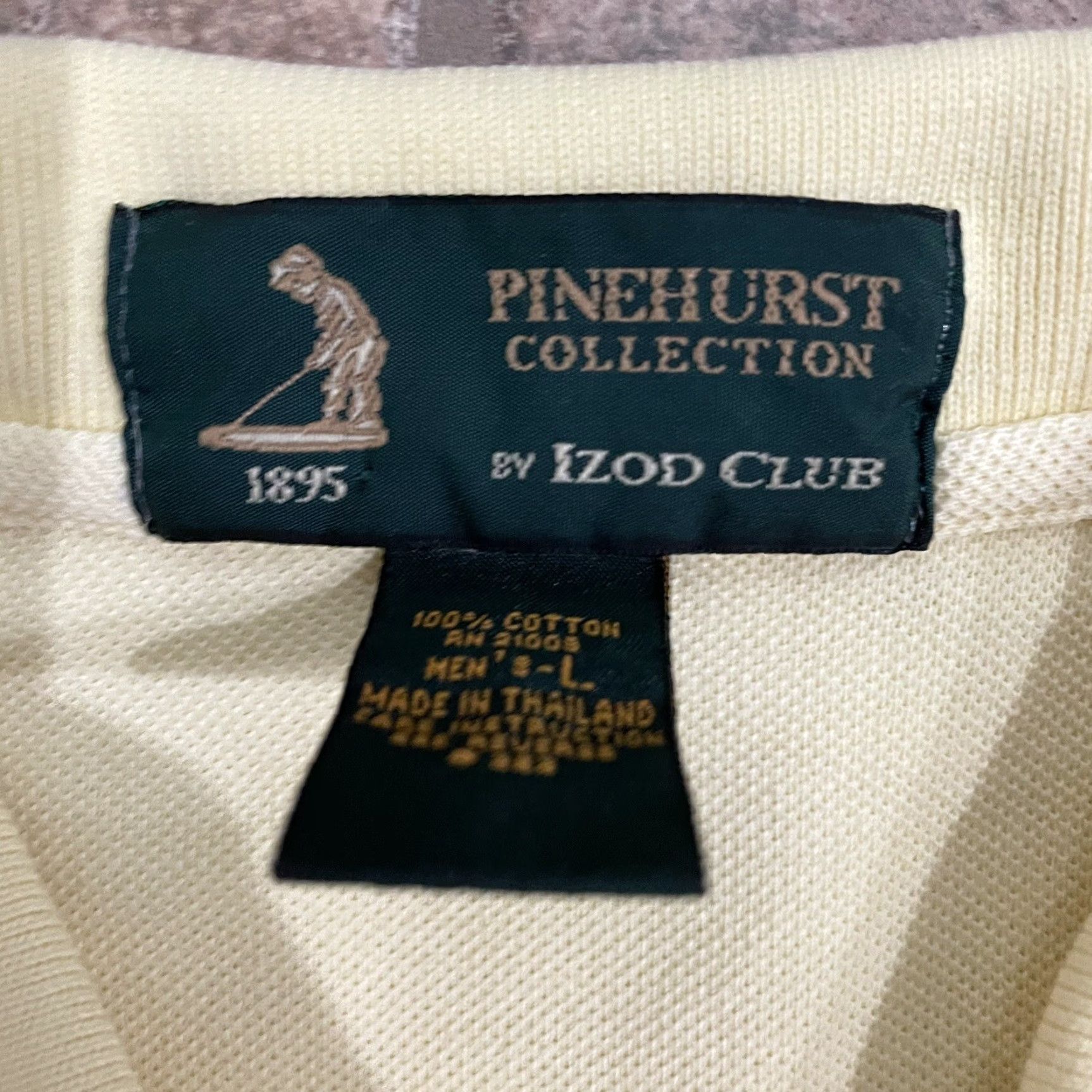 Vintage Pinehurst Collection The Centennial Polo Golf Shirt Mens L Yellow 100% Cotton Polo Shirt Mens L Yellow Golf Shirt Size US L / EU 52-54 / 3 - 4 Thumbnail