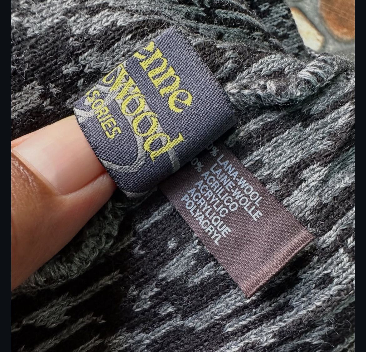 Vivienne Westwood Vivienne Westwood Orb Iconic Logo Pattern Wool Knit Beanie Size ONE SIZE - 5 Thumbnail
