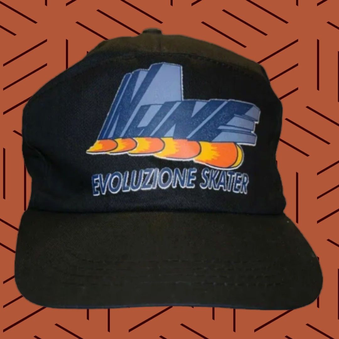Vintage VINTAGE Navy Blue Inline Skate 5-Panel Snapback Hat Adult One Size 80s Skater Graphic Adjustable Men Size ONE SIZE - 1 Thumbnail