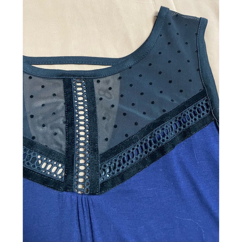 Other Avec Hi Low Blue Rayon Sleeveless Top Tunic Size M Size M / US 6-8 / IT 42-44 - 9 Thumbnail