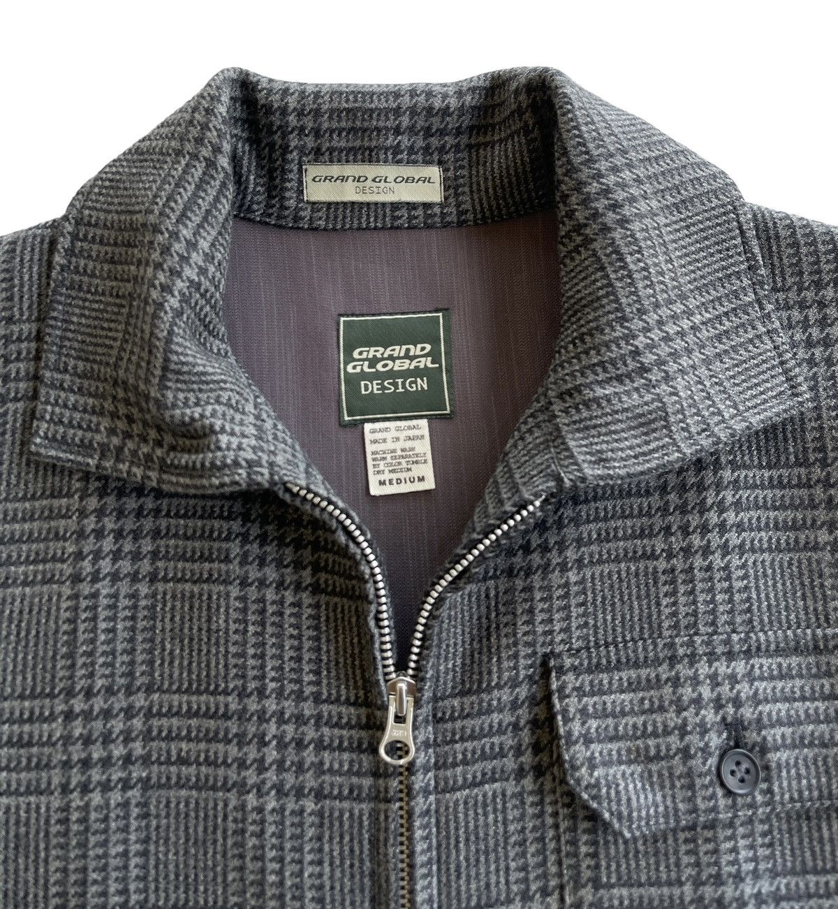 Global Work Grand Global Japan Wool Houndstooth Jacket Size US M / EU 48-50 / 2 - 7 Thumbnail