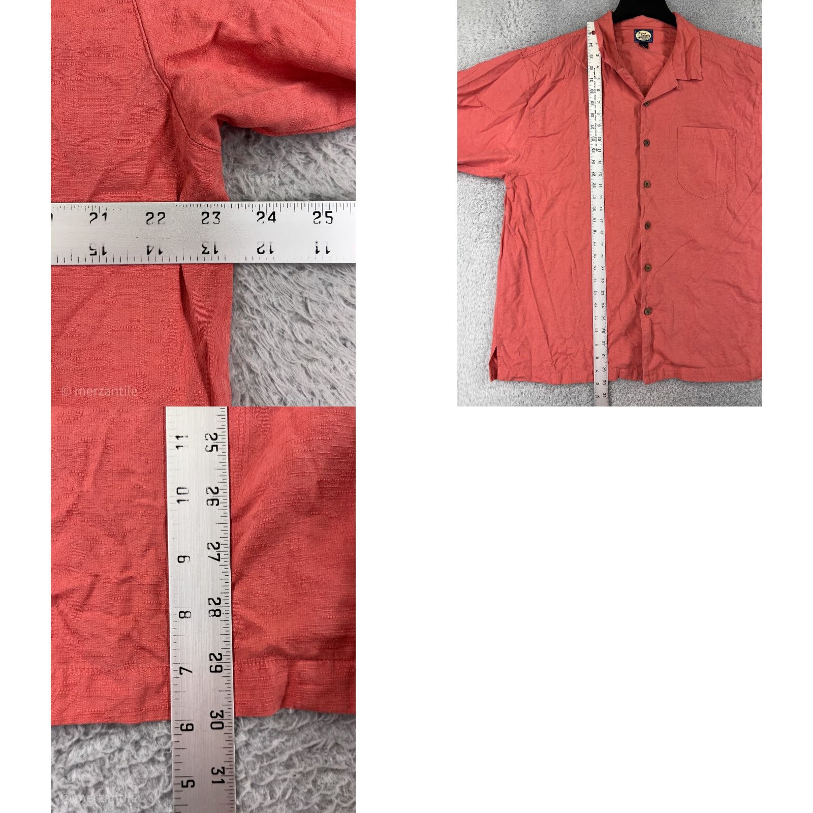 Tommy Bahama Tommy Bahama Shirt Mens Large Pink Palm Print Button Up Hawaiian Cotton Vacation Size US L / EU 52-54 / 3 - 9 Thumbnail