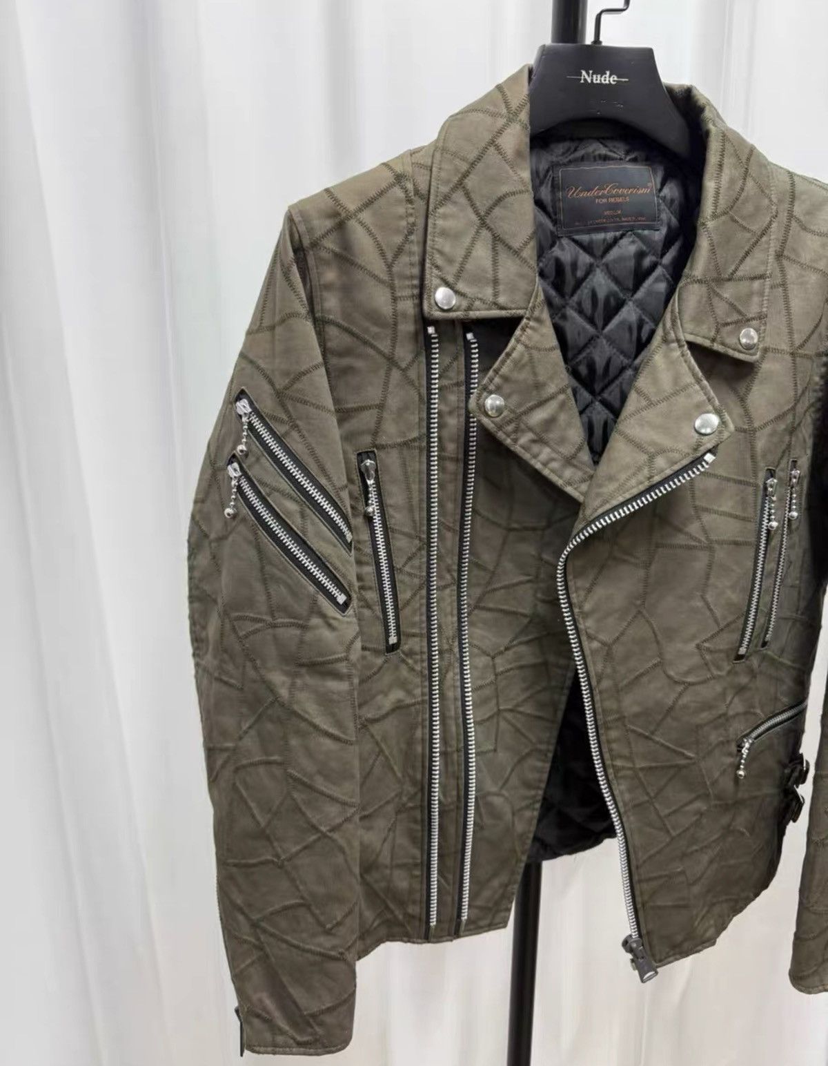 Undercover Undercover Fall/Winter 2003 “SCAB” Stitch-Detail Moto Jacket Size US M / EU 48-50 / 2 - 3 Thumbnail