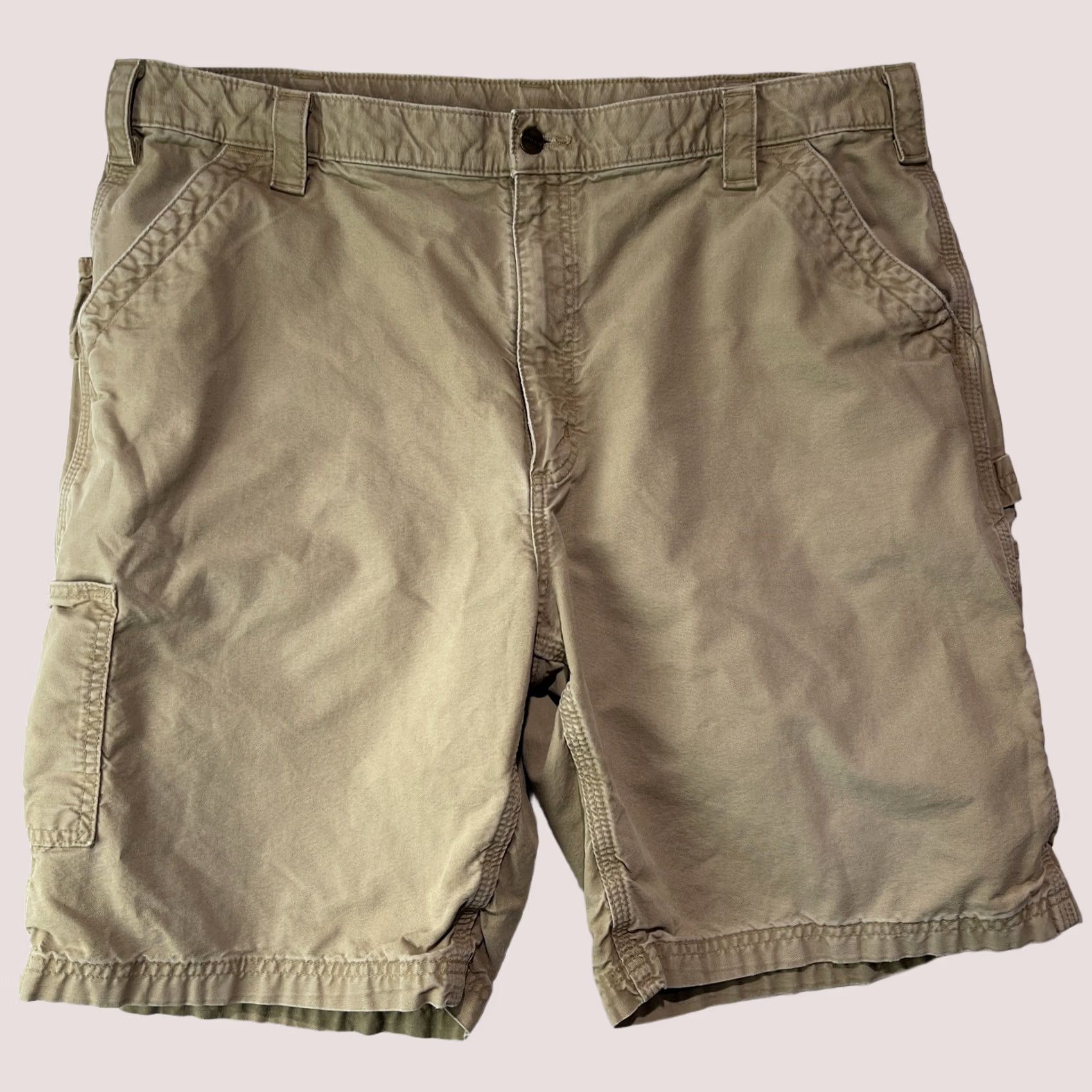 Carhartt Carhartt Shorts Mens 42 Carpenter Cargo B147 DKH Work Original Fit Mens Regular Cargo Beige Cotton Short 42 Inseam 10 Size US 40 / EU 56 - 1 Thumbnail