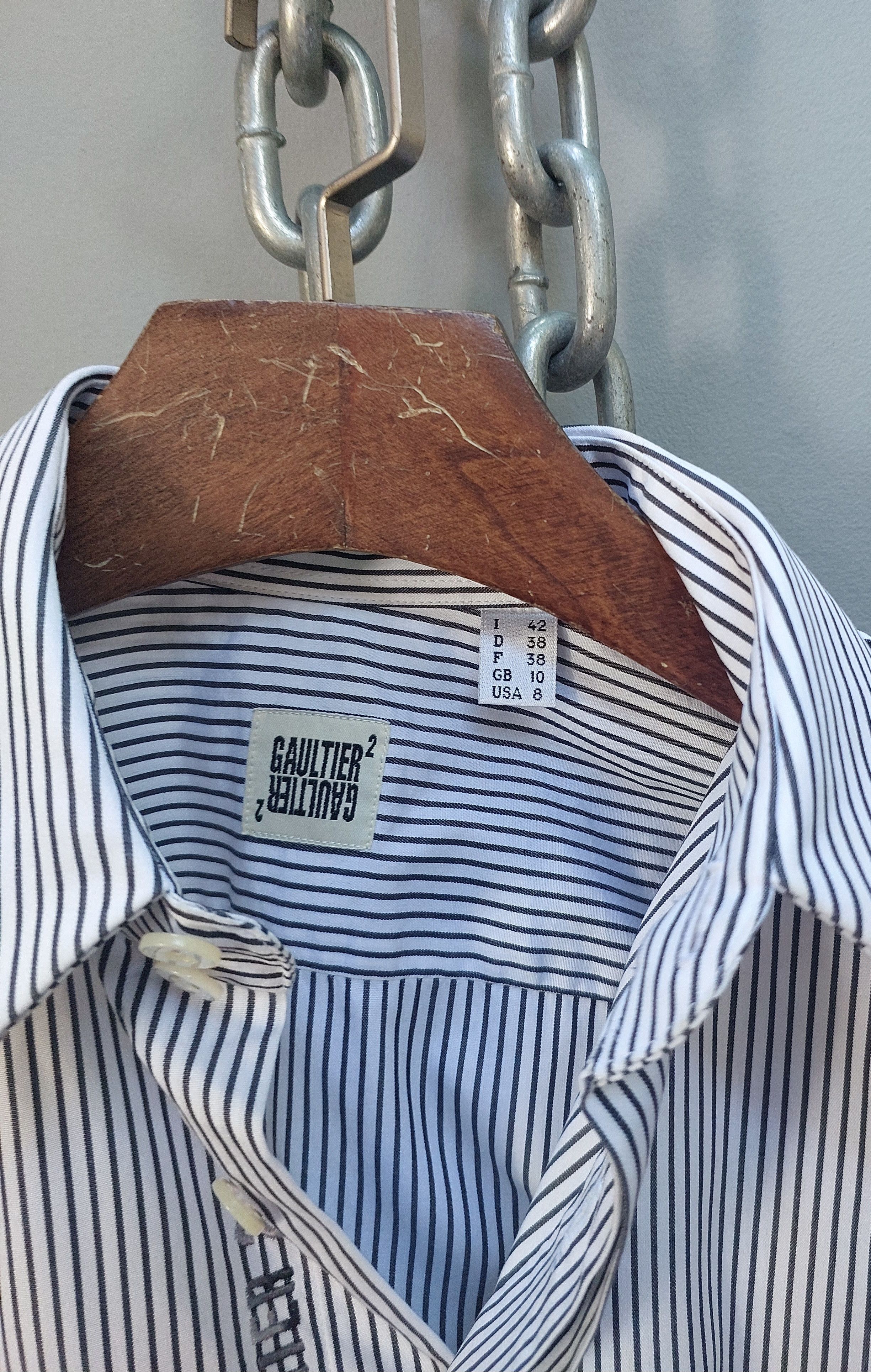 Jean Paul Gaultier Gaultier2 × Jean Paul Gaultier Black and White Stripes Size US S / EU 44-46 / 1 - 15 Thumbnail