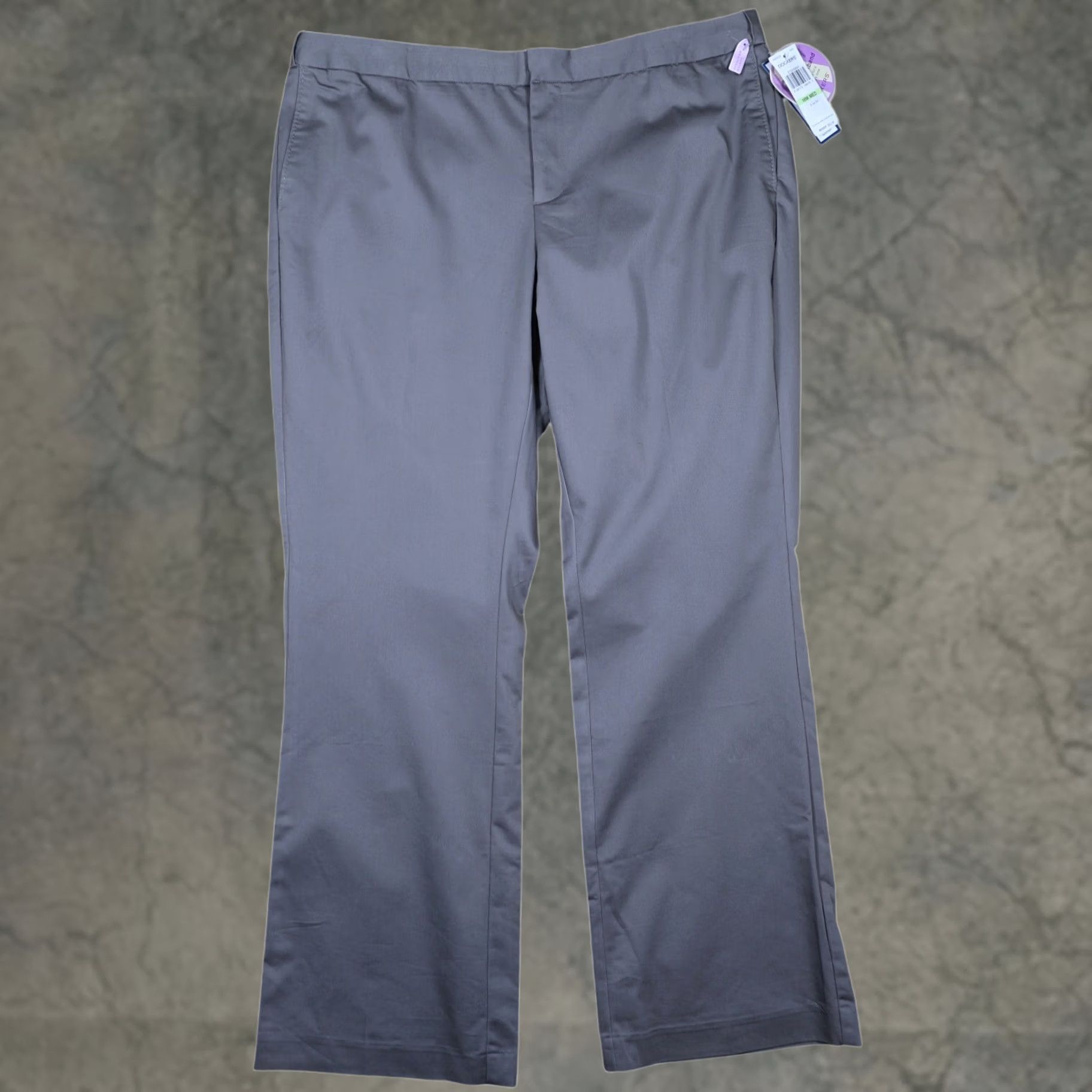 Dockers DOCKERS Womens 18W Medium Grey Bootcut Dress Pants Mid Rise Stretch NWT Size 40" / US 18 - 1 Thumbnail