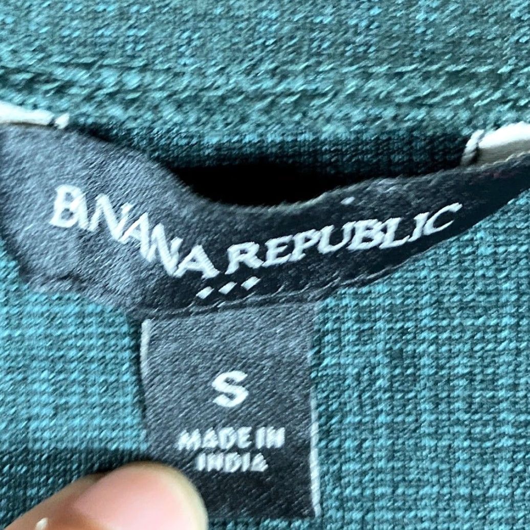 Banana Republic Banana Republic Blouse Womens Dark Green V-Neck Long Sleeve Stretch Small Shirt Size S / US 4 / IT 40 - 4 Thumbnail