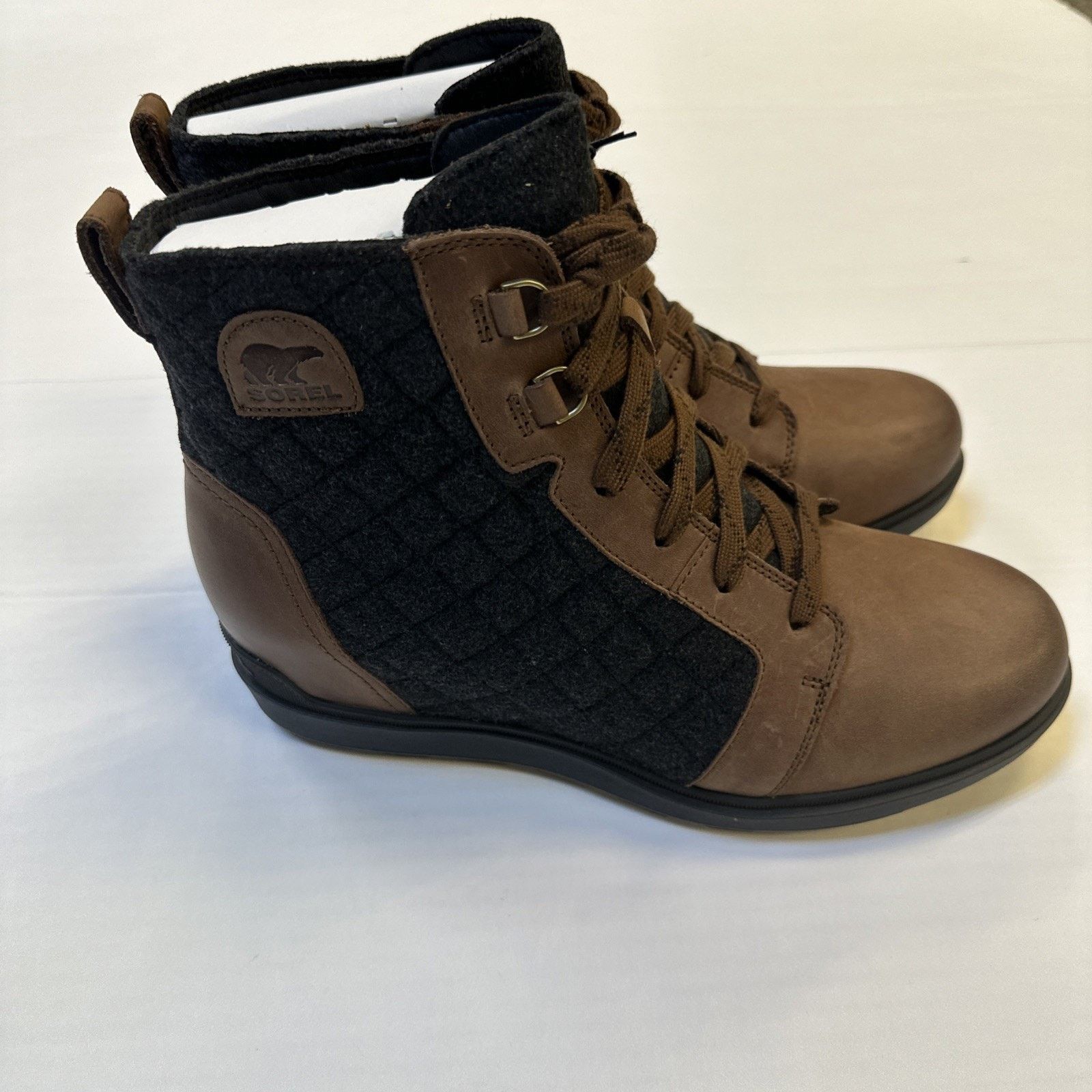 SOREL Sorel Women's Size 12 Evie II NW Lace Boots Dark Brown Size US 12 / IT 42 - 3 Thumbnail