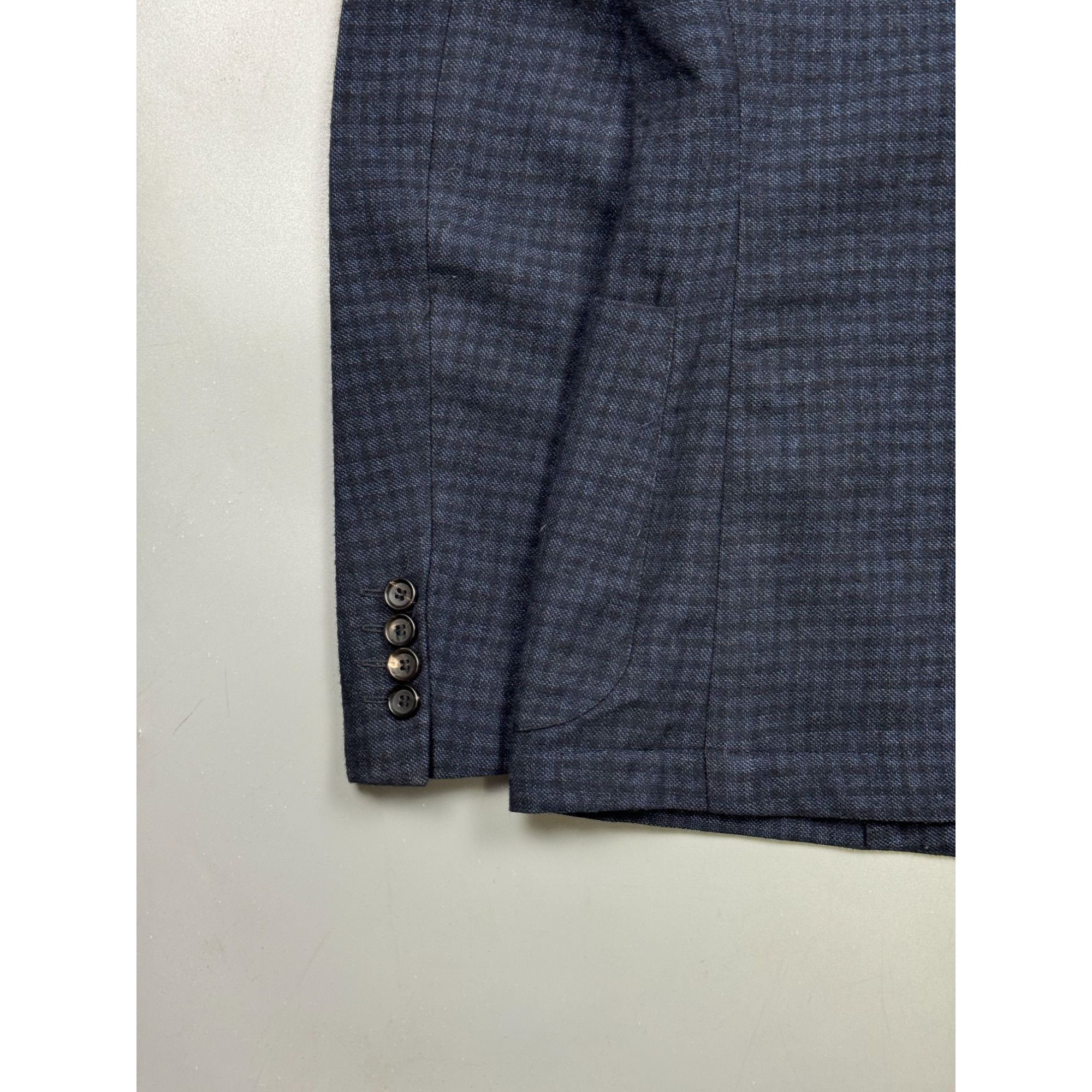 Tonello Tonello Double Breasted Wool Blazer (Y1280) Size 38R - 9 Thumbnail