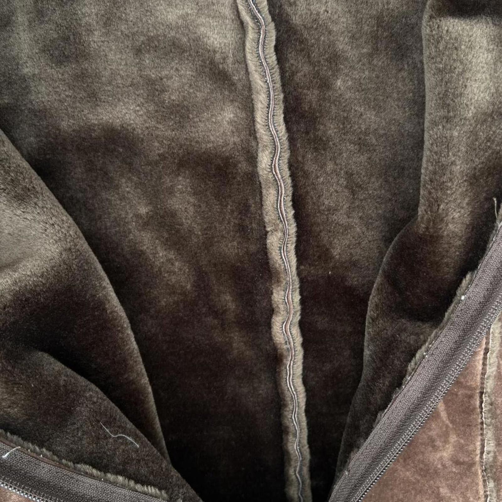 Vintage Vintage 90s Brown Genuine Suede Leather Vest Size XL / US 12-14 / IT 48-50 - 4 Thumbnail