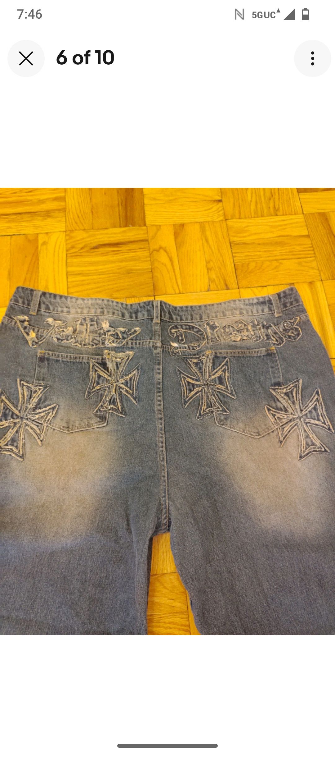 Other Vale Forever Valley Dreams Motocroxxx Denim Rust Color Size US 40 / EU 56 - 6 Thumbnail