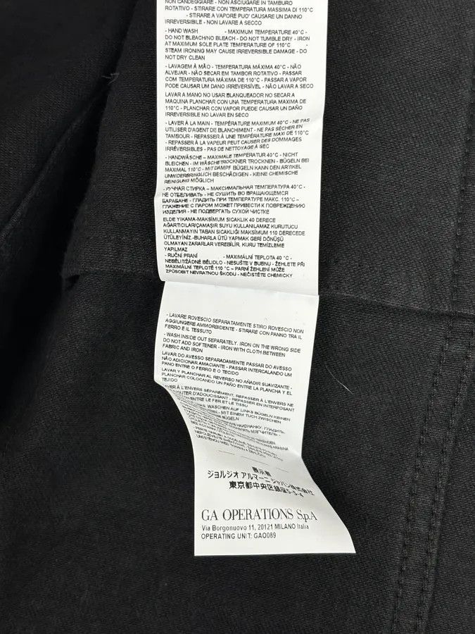 Emporio Armani SS2023 Emporio Armani Black Denim Multi-Pocket Denim Jacket Size M / US 6-8 / IT 42-44 - 13 Thumbnail