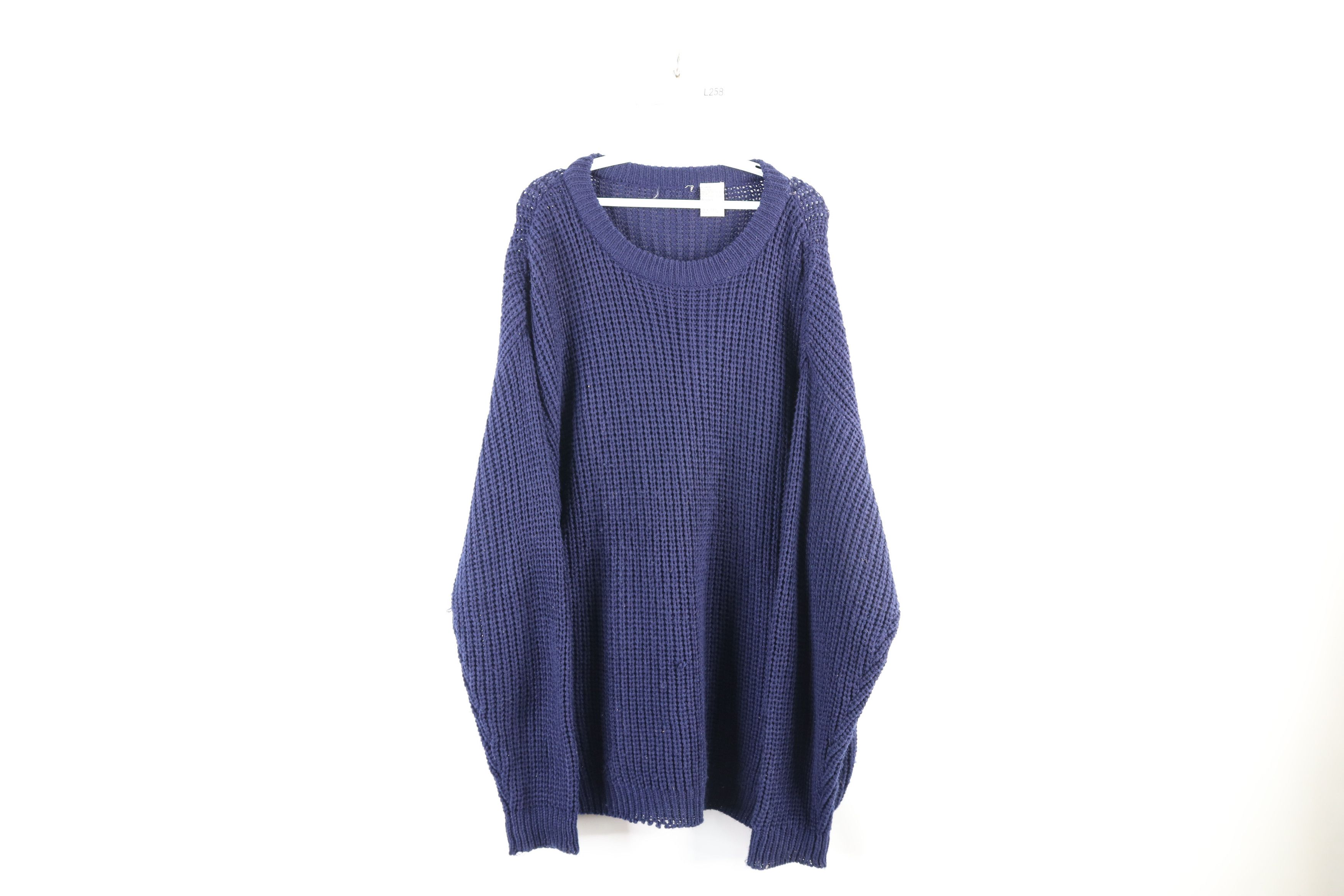 Vintage Vintage 90s Streetwear Baggy Chunky Ribbed Knit Sweater Size US L / EU 52-54 / 3 - 1 Thumbnail