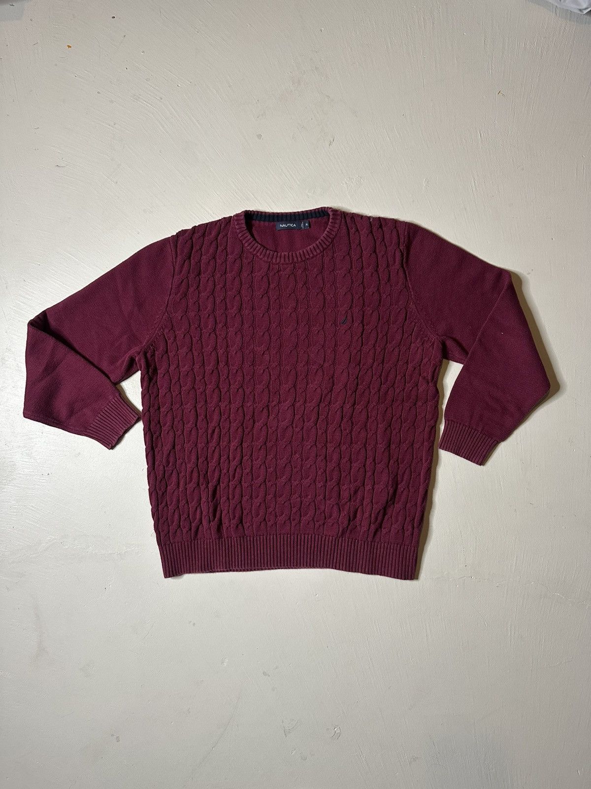 Nautica Vintage Waffle Knot Nautica Knitted Sweater Size US XL / EU 56 / 4 - 3 Thumbnail