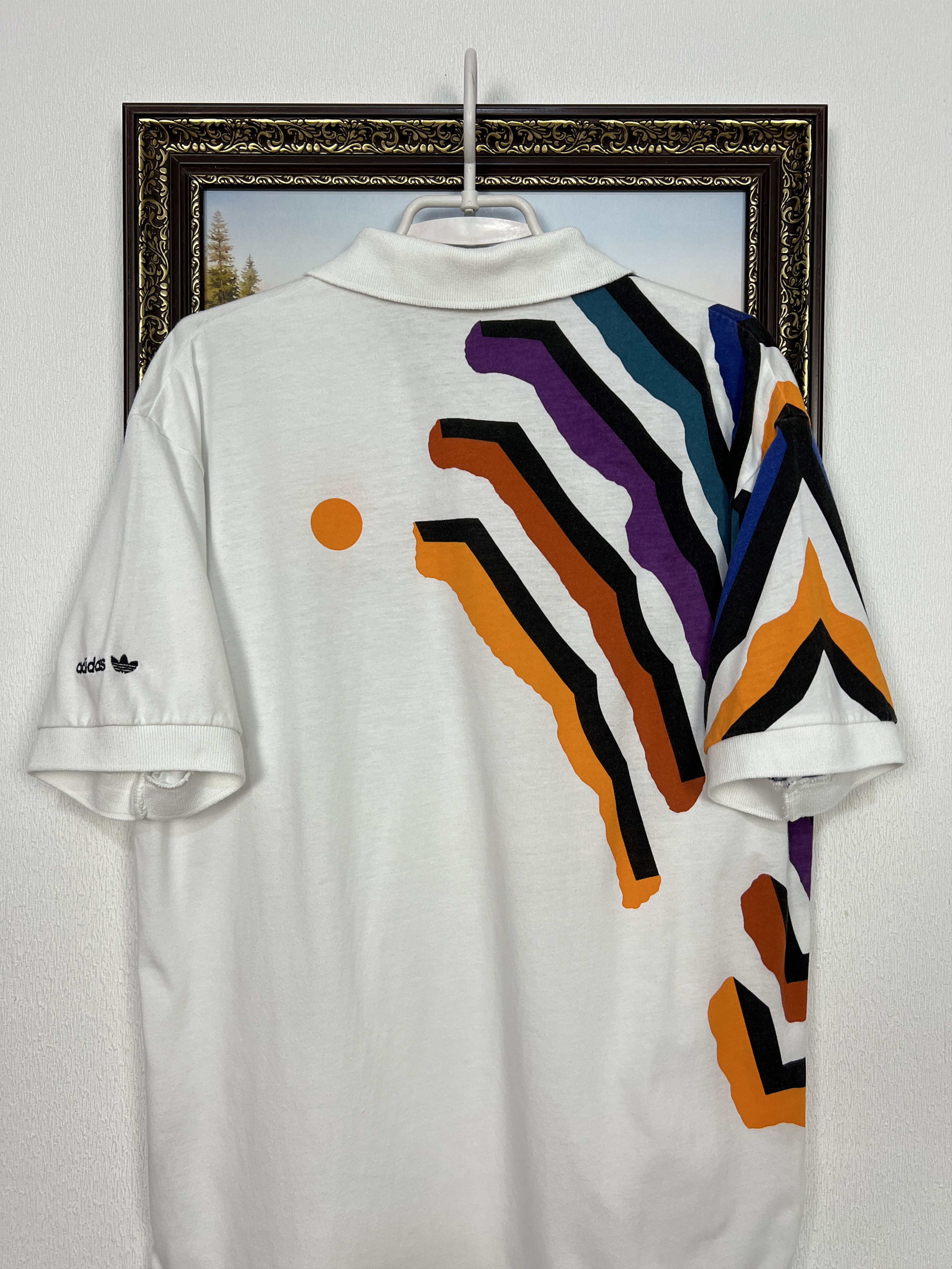 Vintage Vintage 90's Adidas ATP Tour Tennis Polo Shirt White Mens Size US M / EU 48-50 / 2 - 13 Thumbnail