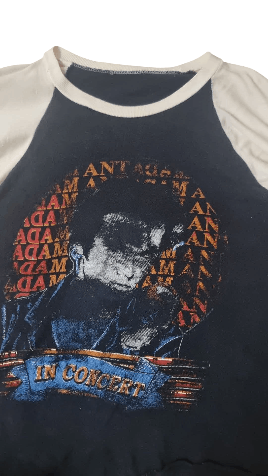 Band Tees × Vintage Vintage Adam Ant Raglan 80s 3q Size US S / EU 44-46 / 1 - 1 Thumbnail