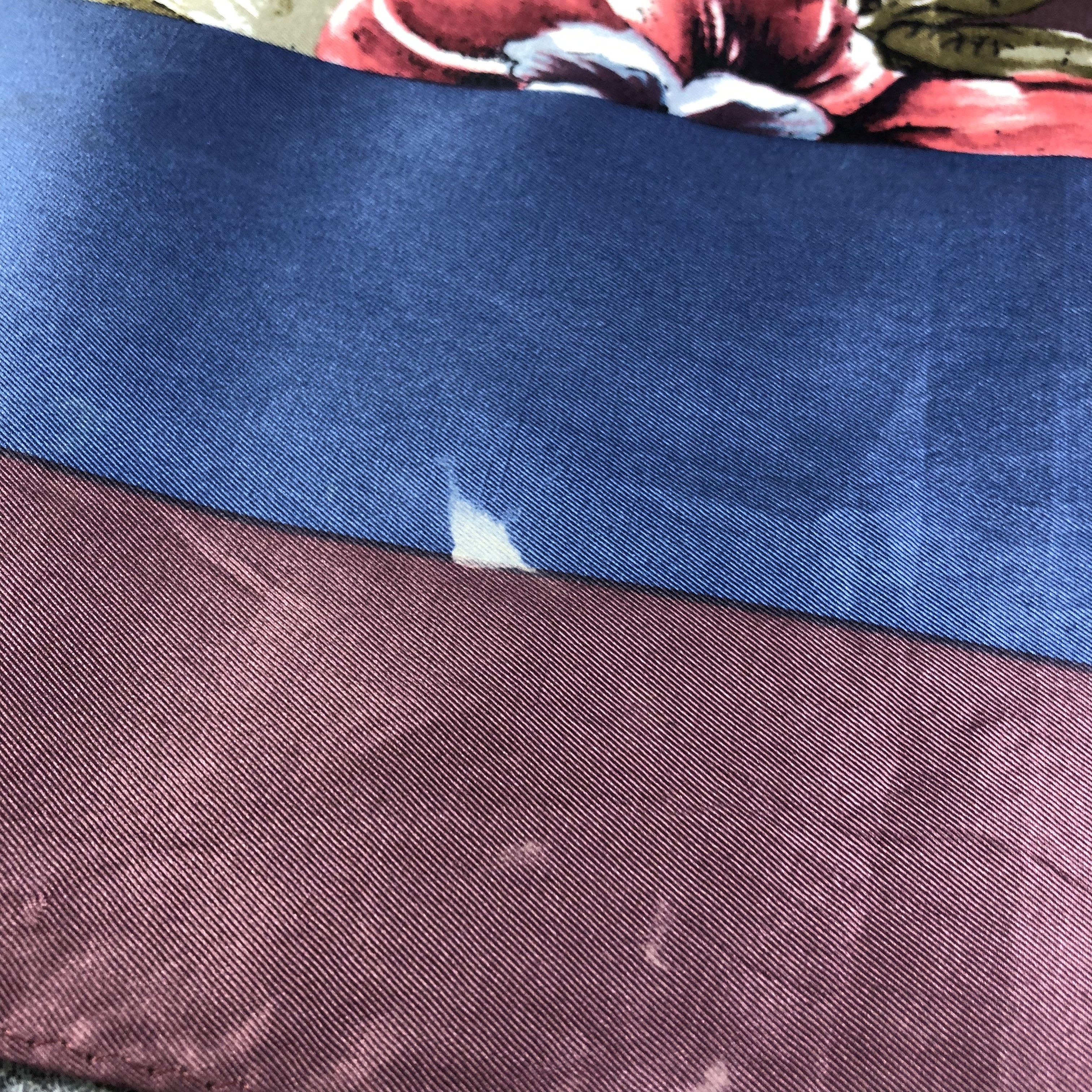 Japanese Brand Luxury Floral Silk Scarf M721 Size ONE SIZE - 3 Thumbnail