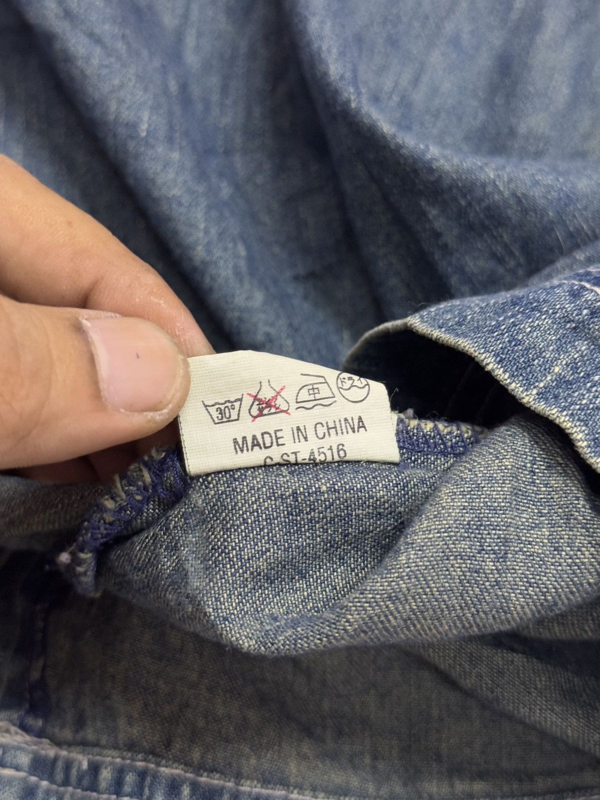 Vintage Vintage Genuine Idot Pullover Denim Size US M / EU 48-50 / 2 - 10 Thumbnail