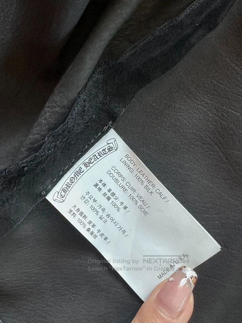 Chrome Hearts Black Suede Short Sleeve Jacket. Size US M / EU 48-50 / 2 - 6 Thumbnail