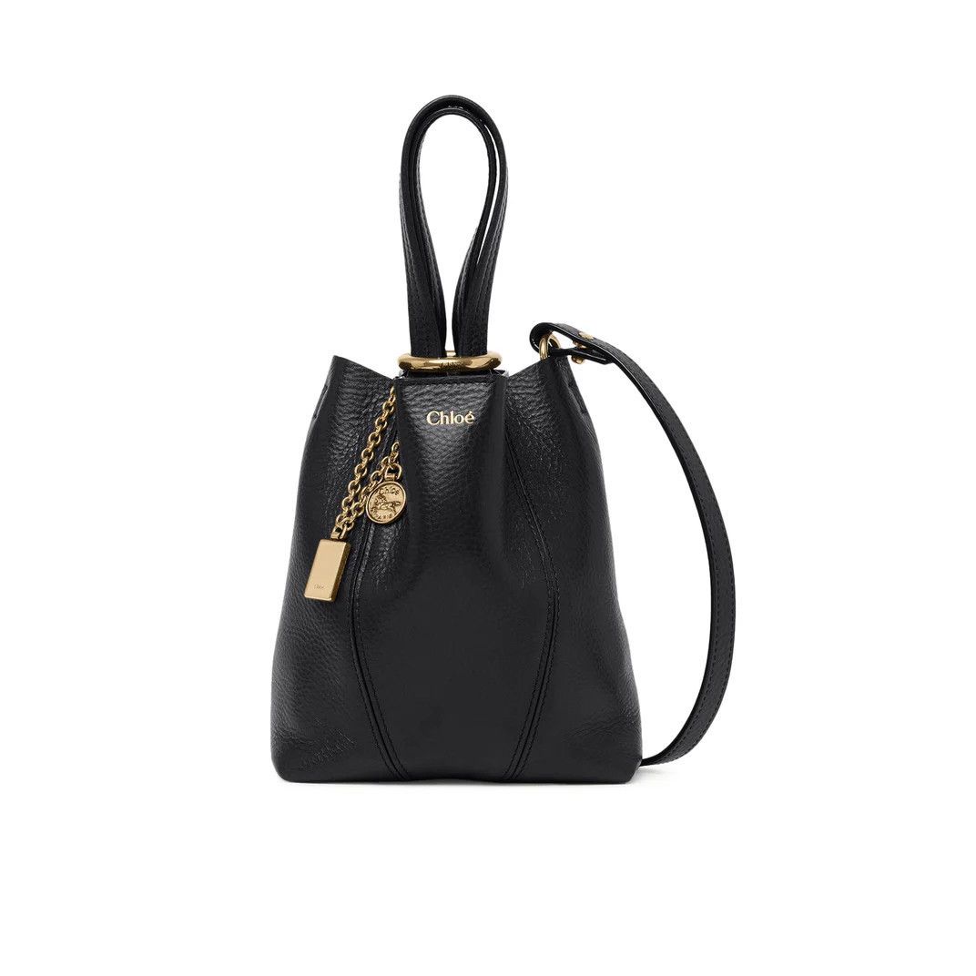 Chloe Chloe Small Spin Black Leather Tote Handbag New & Authentic Size ONE SIZE - 1 Thumbnail