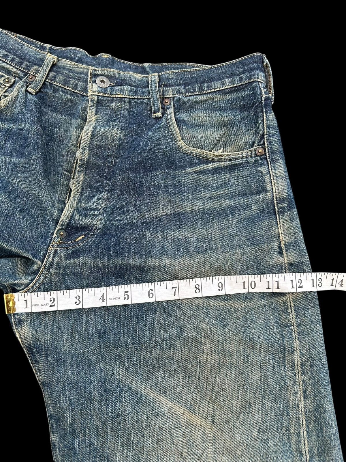 Japanese Brand × Kapital × Vintage Vintage Levis Big E Buckle Back Distressed Short Denim Size US 32 / EU 48 - 16 Thumbnail