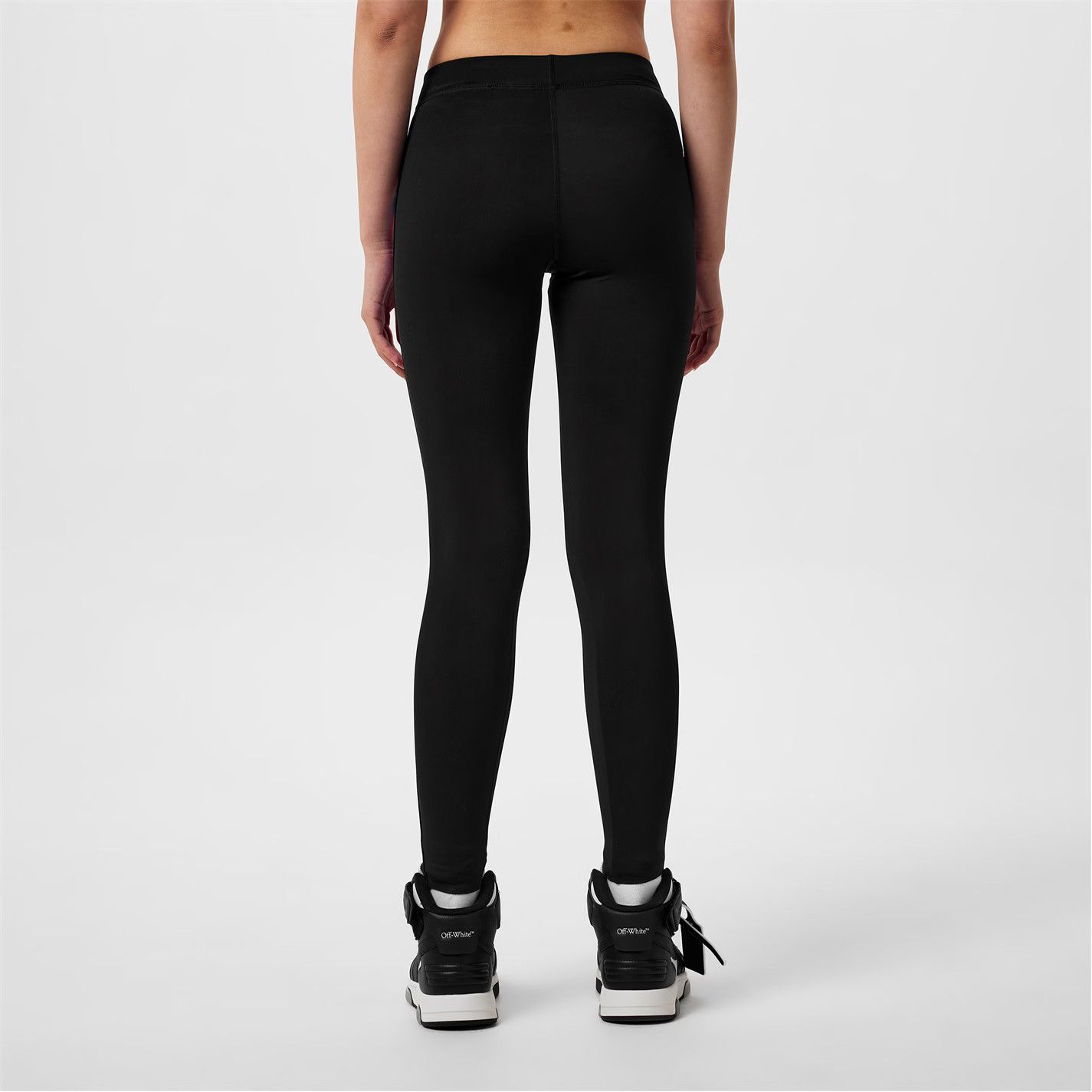 Off-White o1g2r1mq1224 Logo Stretch Legging in Black Size 25" / US 0 / IT 36 - 6 Thumbnail
