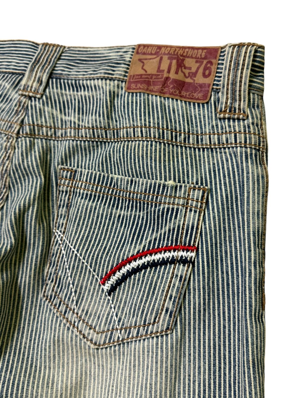 Hysteric Glamour × Japanese Brand LOVE SUNSET BEACH HICKORY STRIPED DENIM Size US 33 - 13 Thumbnail