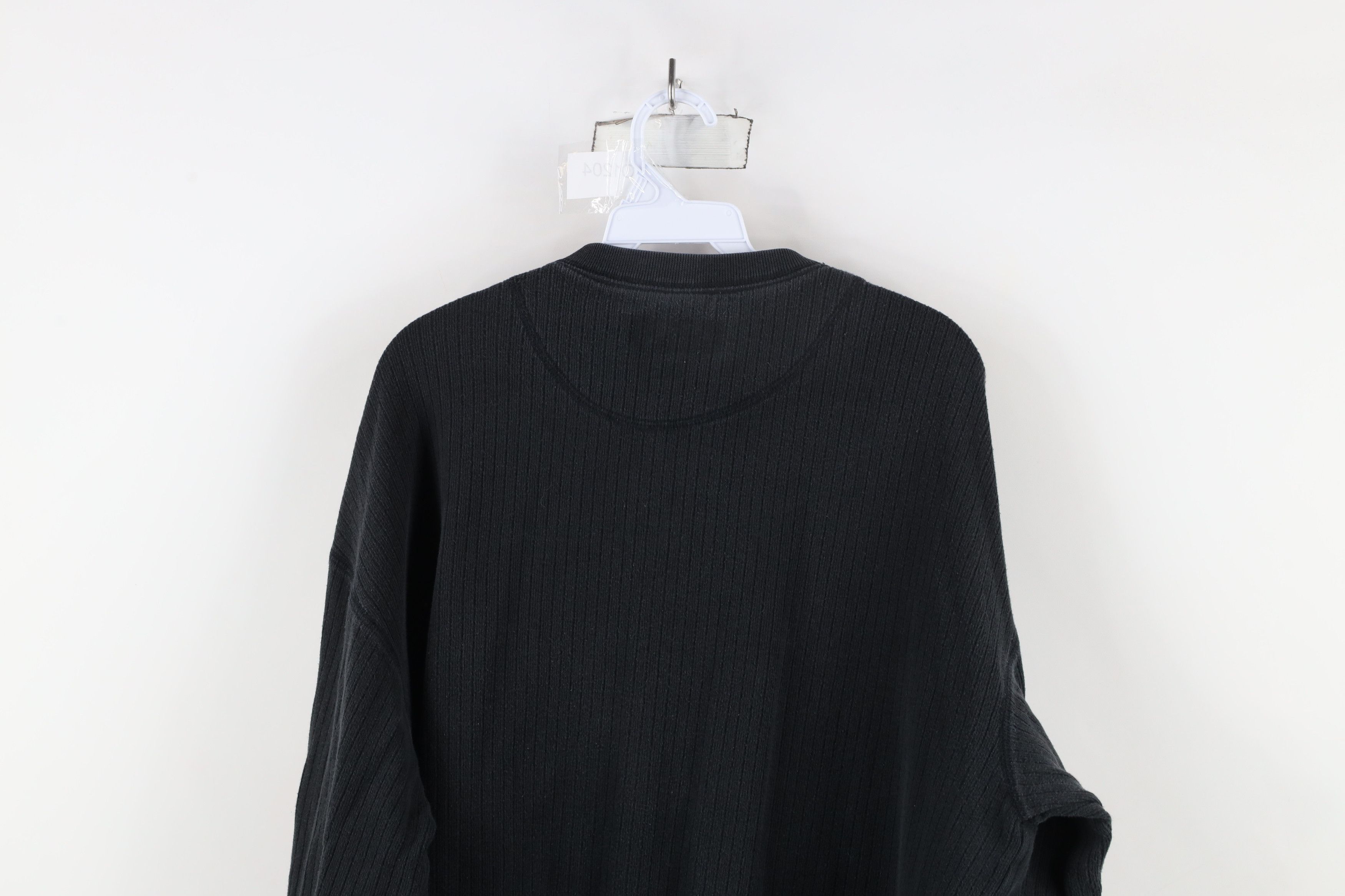 Vintage Vintage 90s Streetwear Knit Long Sleeve Henley T-Shirt Size US XXL / EU 58 / 5 - 11 Thumbnail