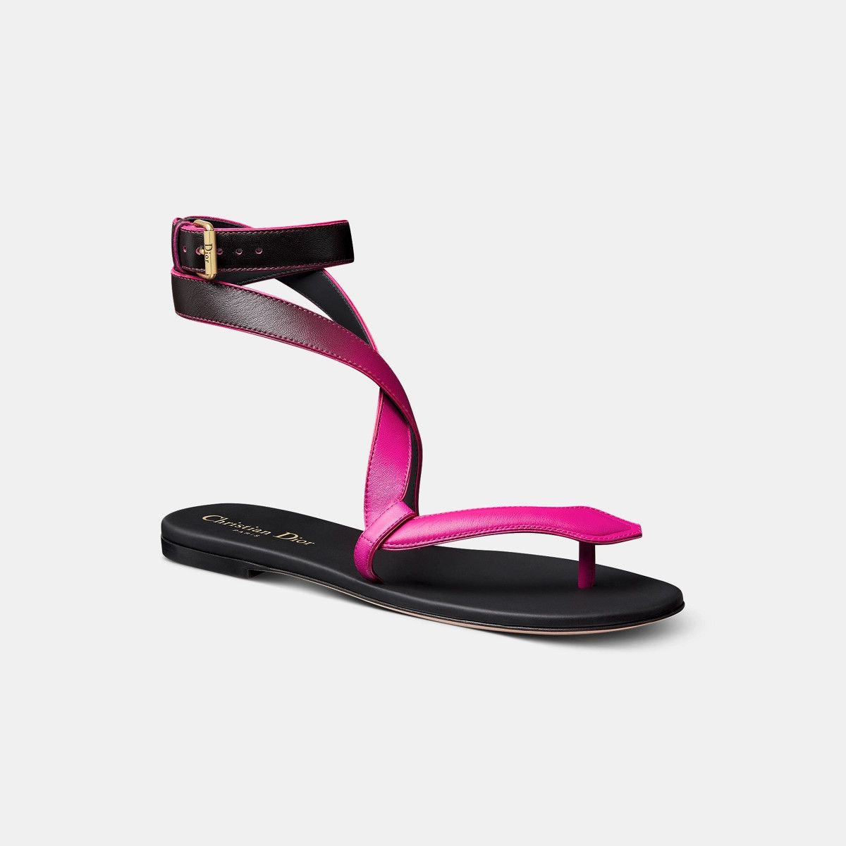 Dior o1bcso1str0225 Poison-D Thong Sandal in Rani Pink Size US 6 / IT 36 - 2 Thumbnail