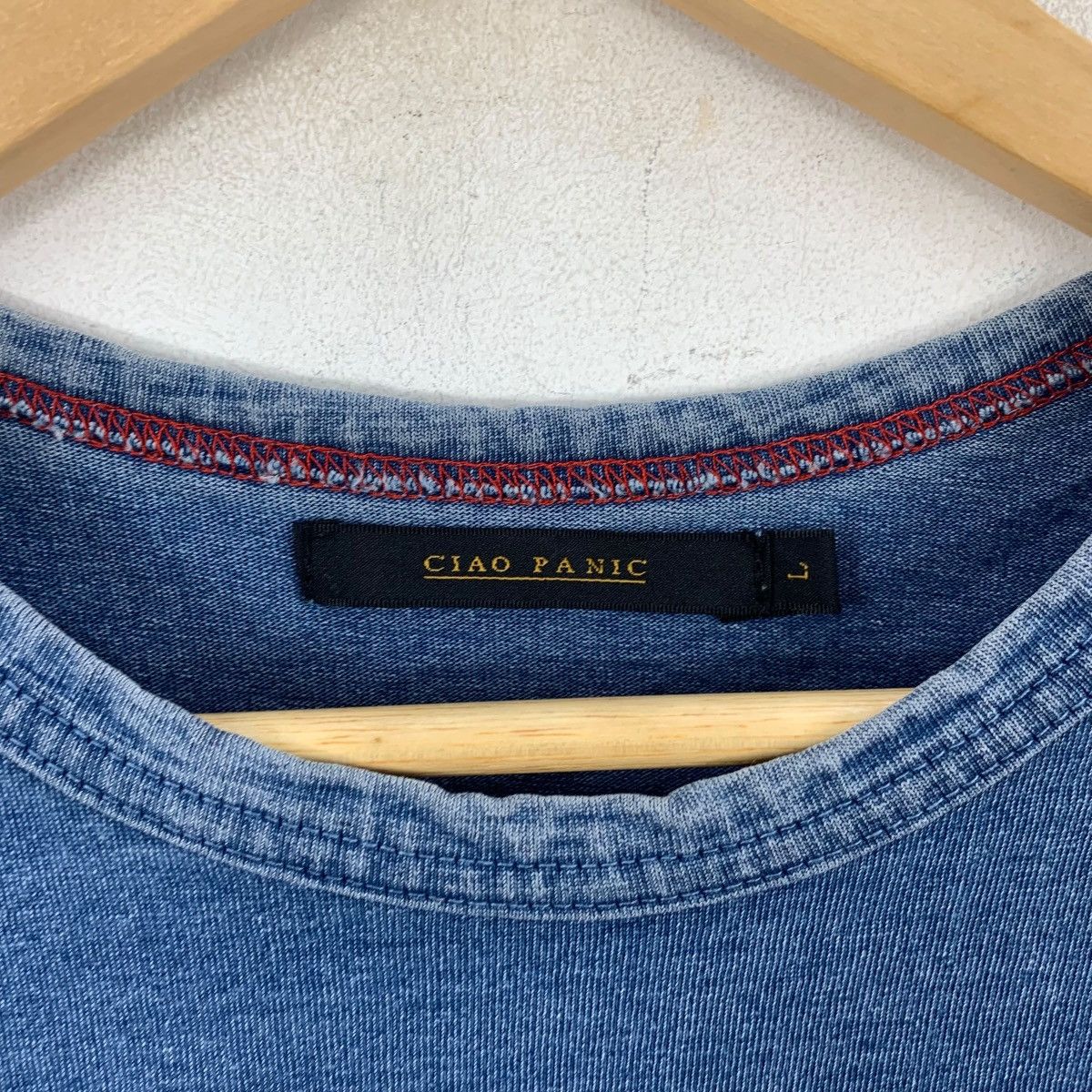 Ciaopanic CIAO PANIC JAPAN Paisley Natural Pure Indigo Tee Shirt Top Size L / US 10 / IT 46 - 7 Thumbnail